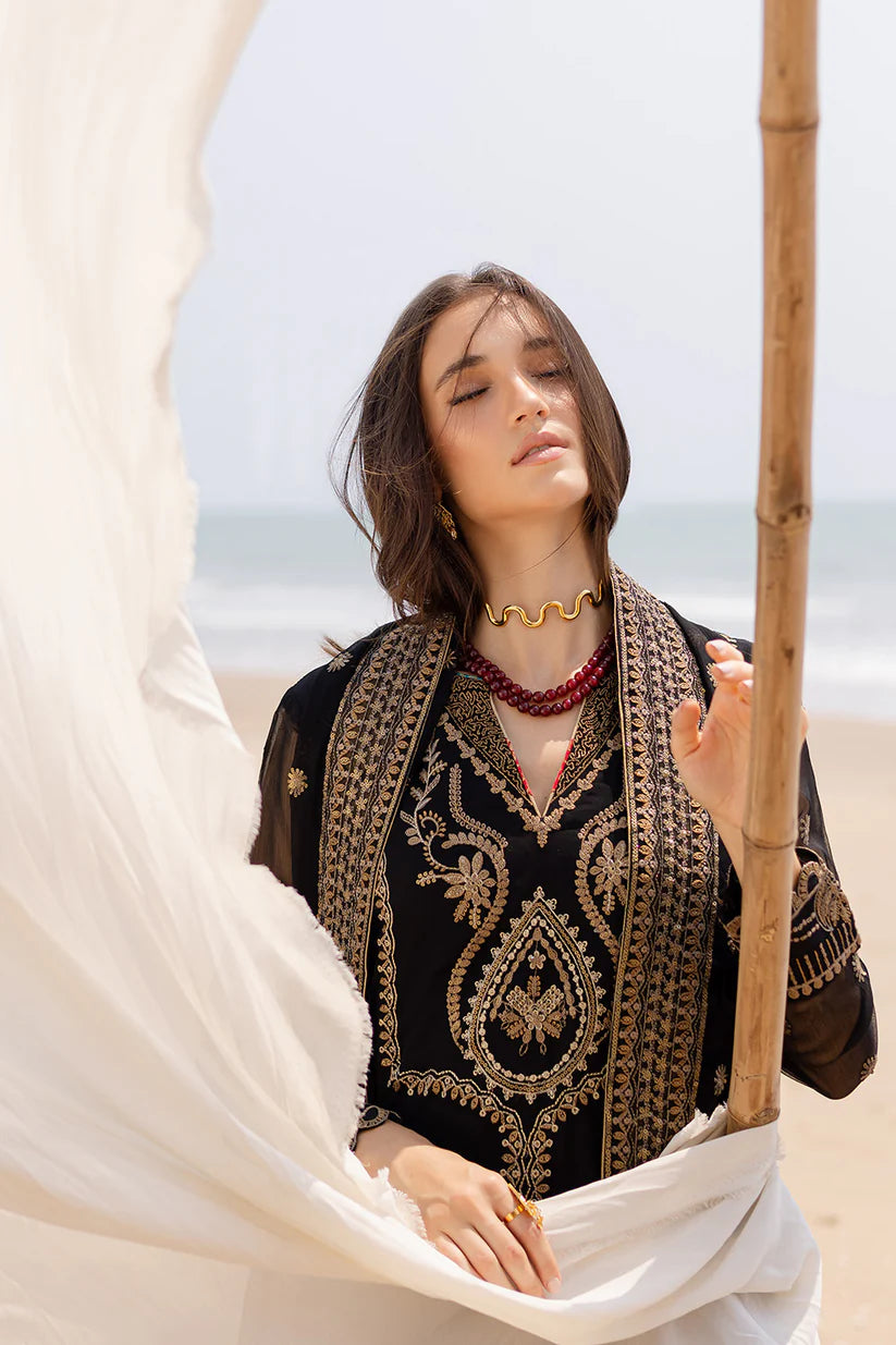 Freesia premium | Zyra | 3 Piece Embroirdered Chiffon Ananya - FW40053