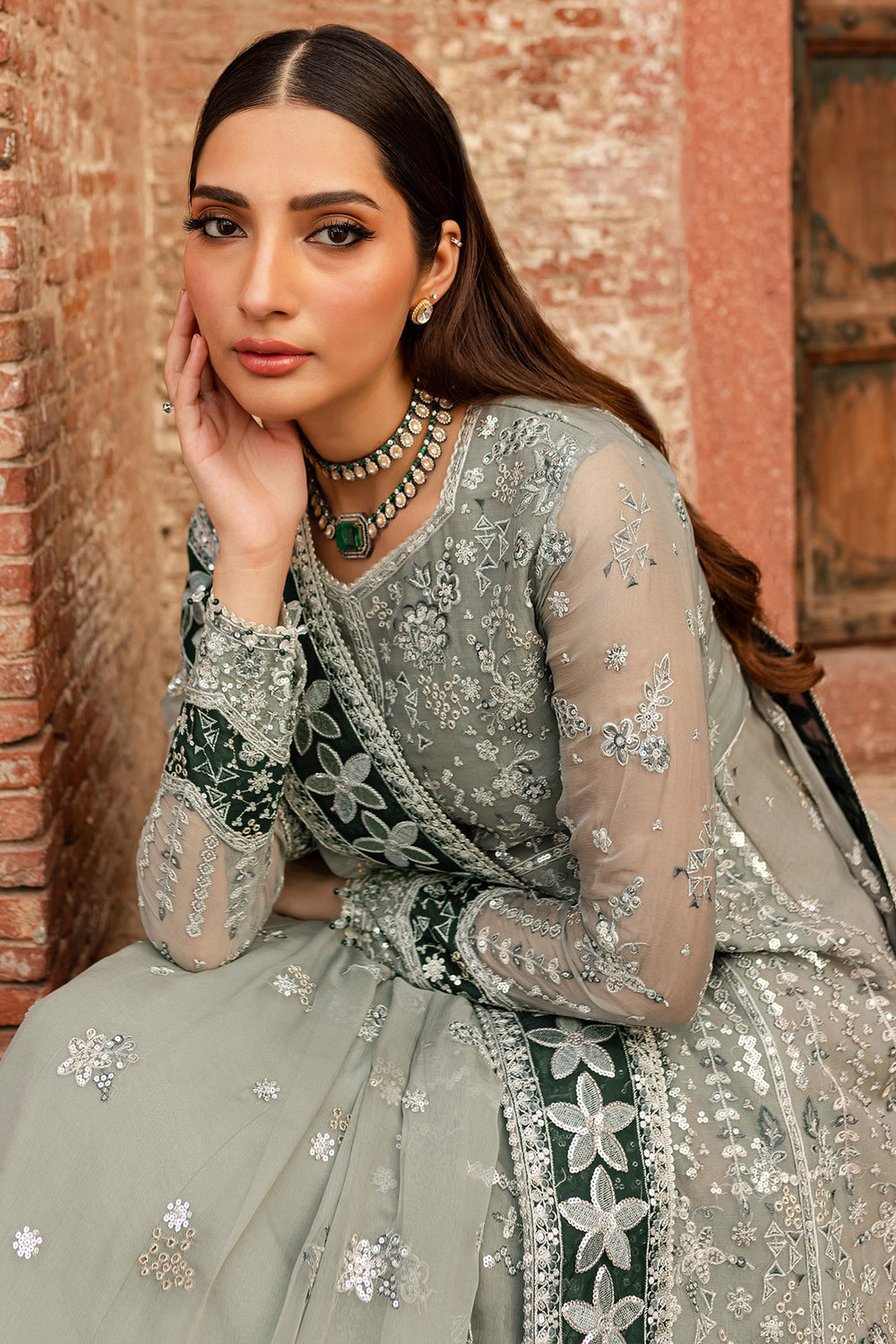 Farasha | Ritzier Wedding Formals | Grey Veil
