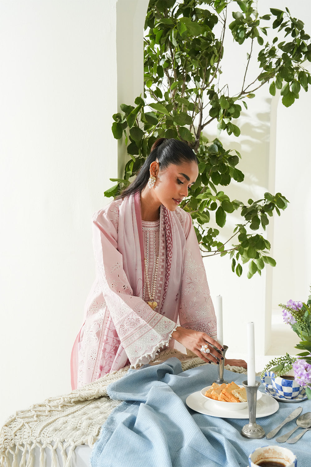 Maryum N Maria | Soiree Lawn | Salmon