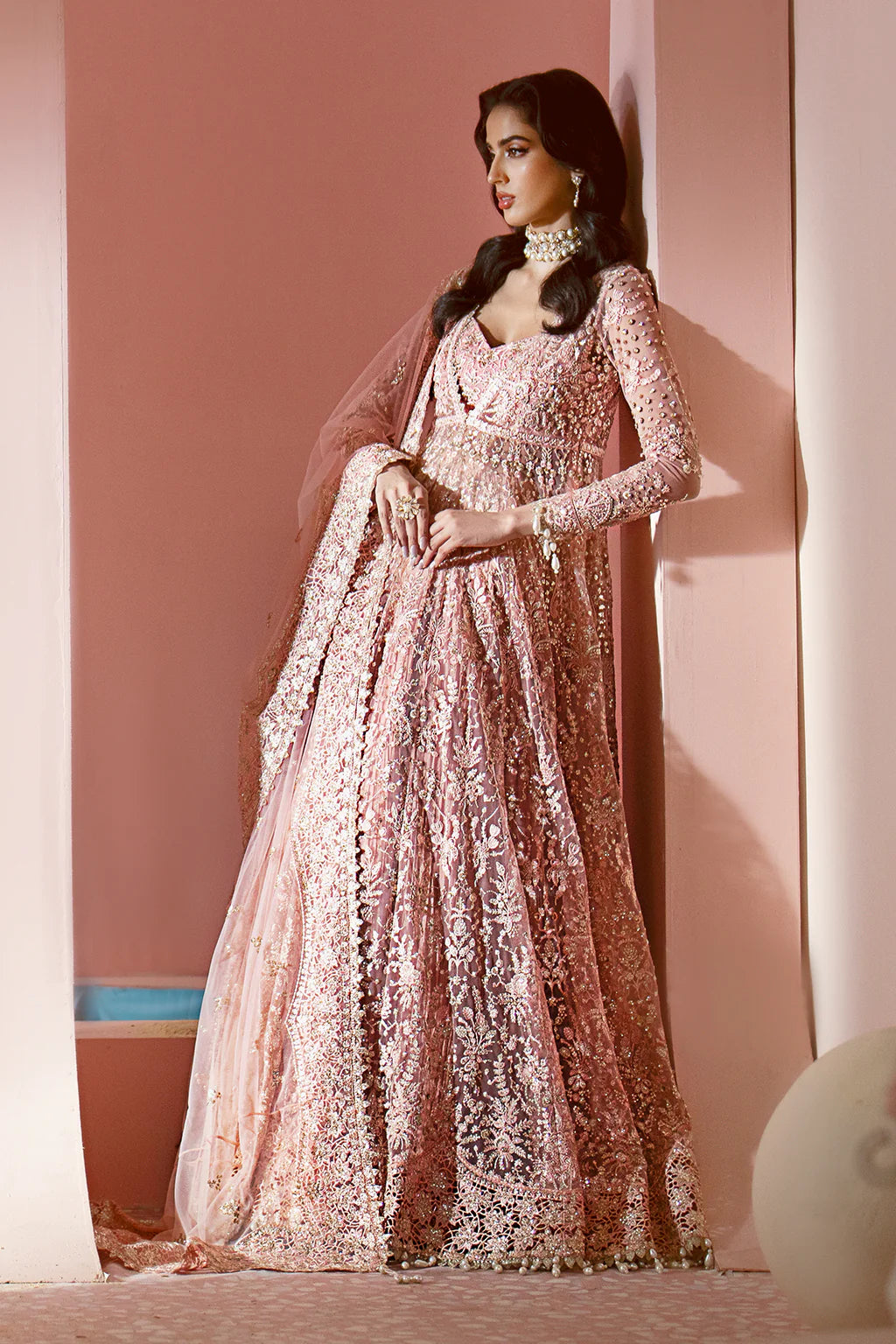 Ayzel Luminara Embroidered Net 3Pc Suit AWF-05 EARL
