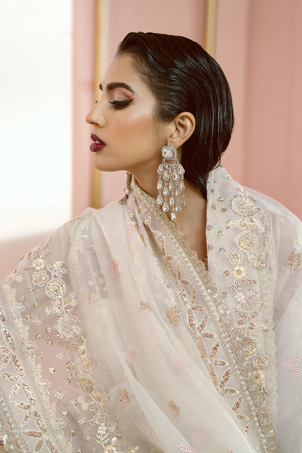 Ayzel Luminara Embroidered Organza 3Pc Suit AWF-08 SORA