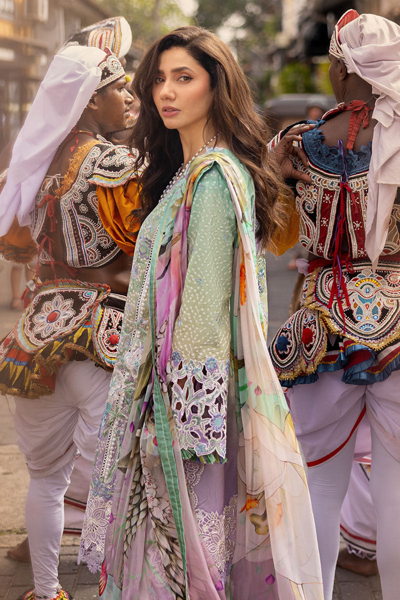 Mushq | Manaram Luxury Lawn 25 | Glittering Grace