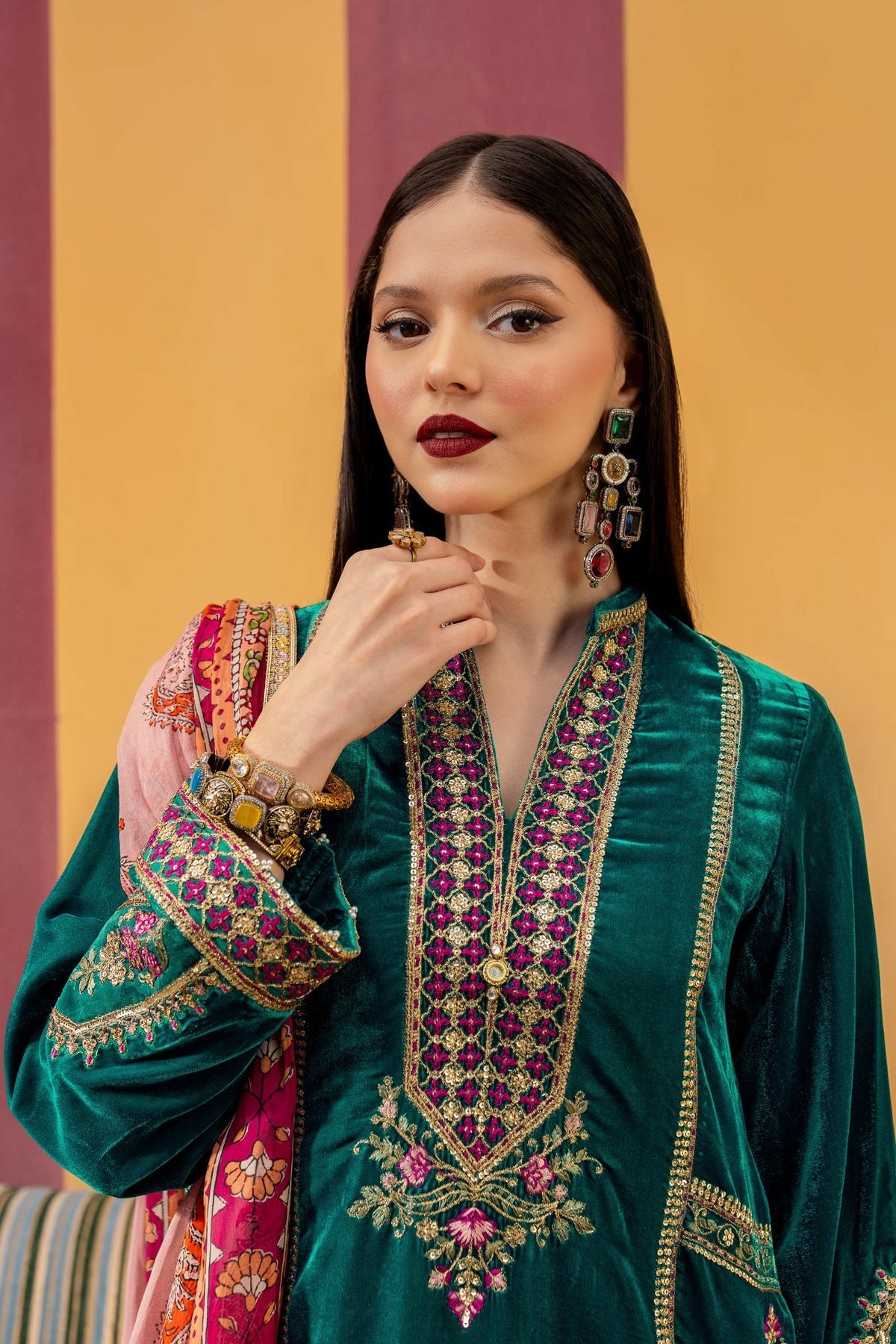 Maria B | M Basics Festive Velvet | MB-USW24-604