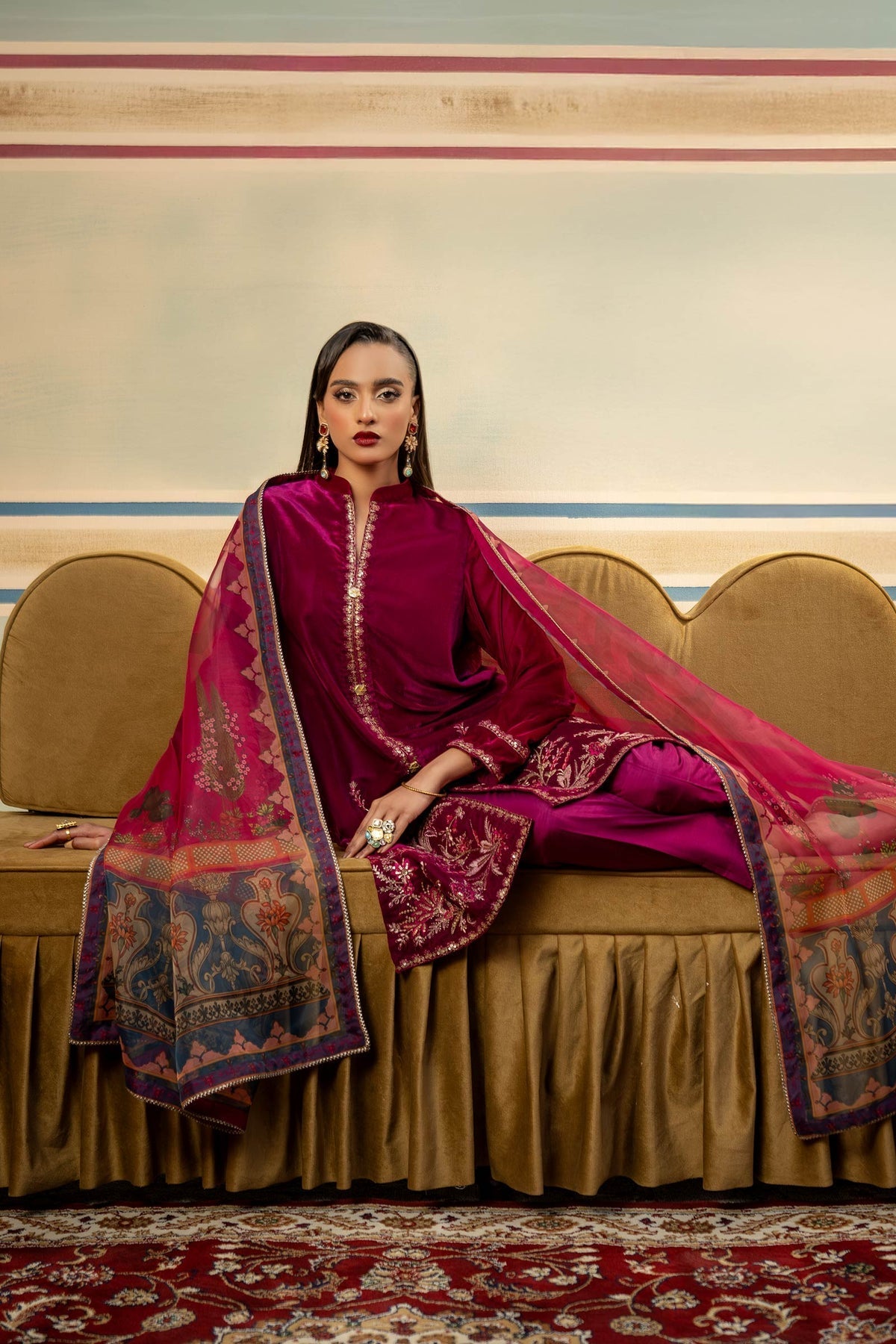 Maria B | M Basics Festive Velvet | MB-USW24-605