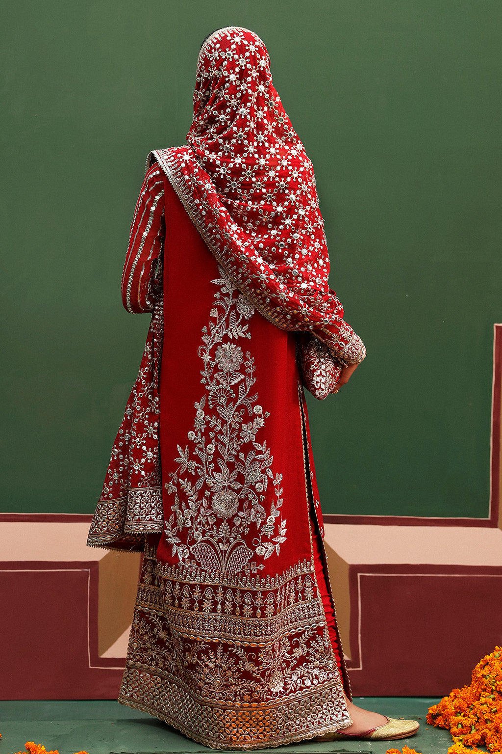 Afrozeh Shehnai Wedding Formal 3Pc Suit AFS-24-02 Nishat