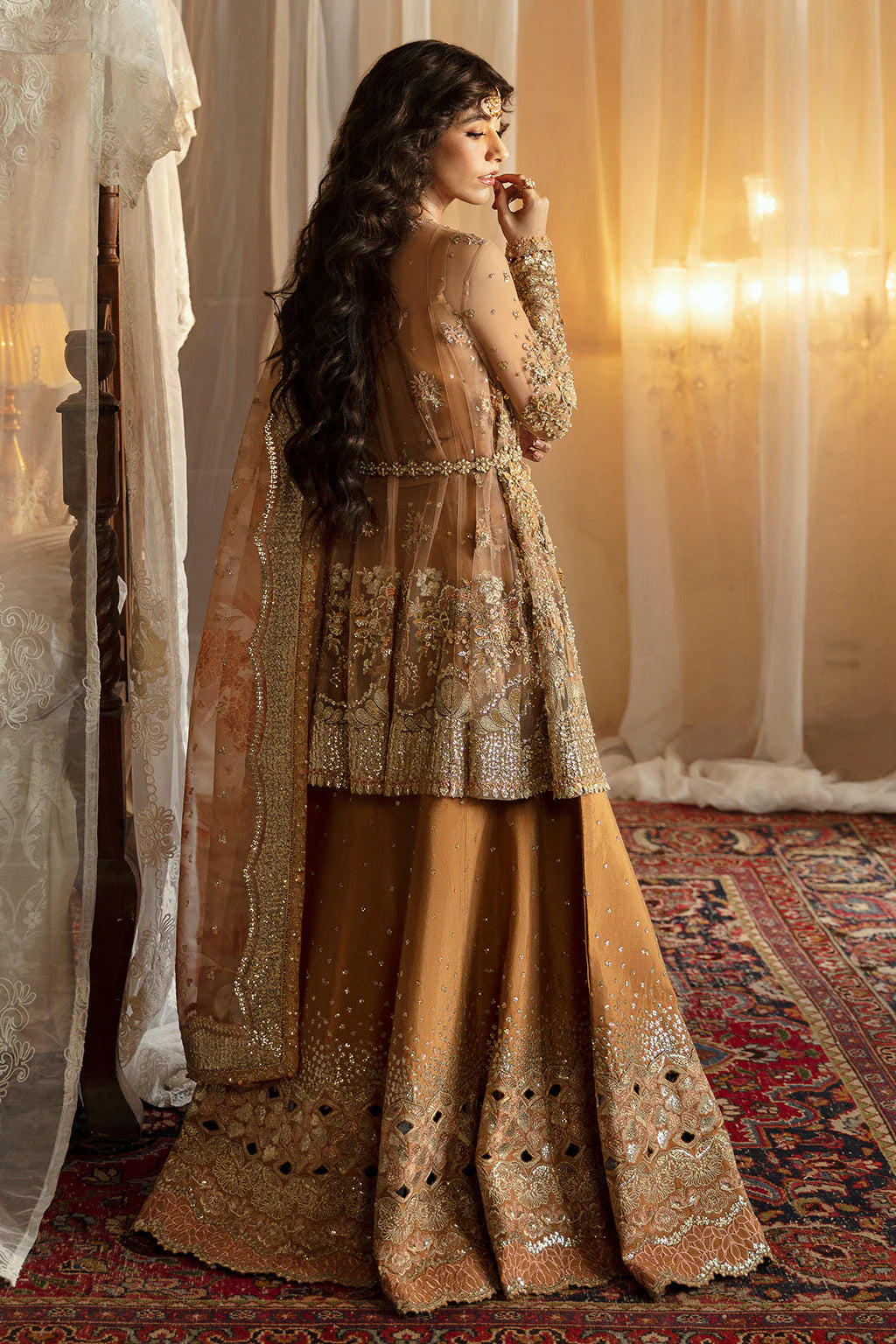 Hayat by Afrozeh Embroidered Net 3Pc Suit AFH-24-06 NOORAY