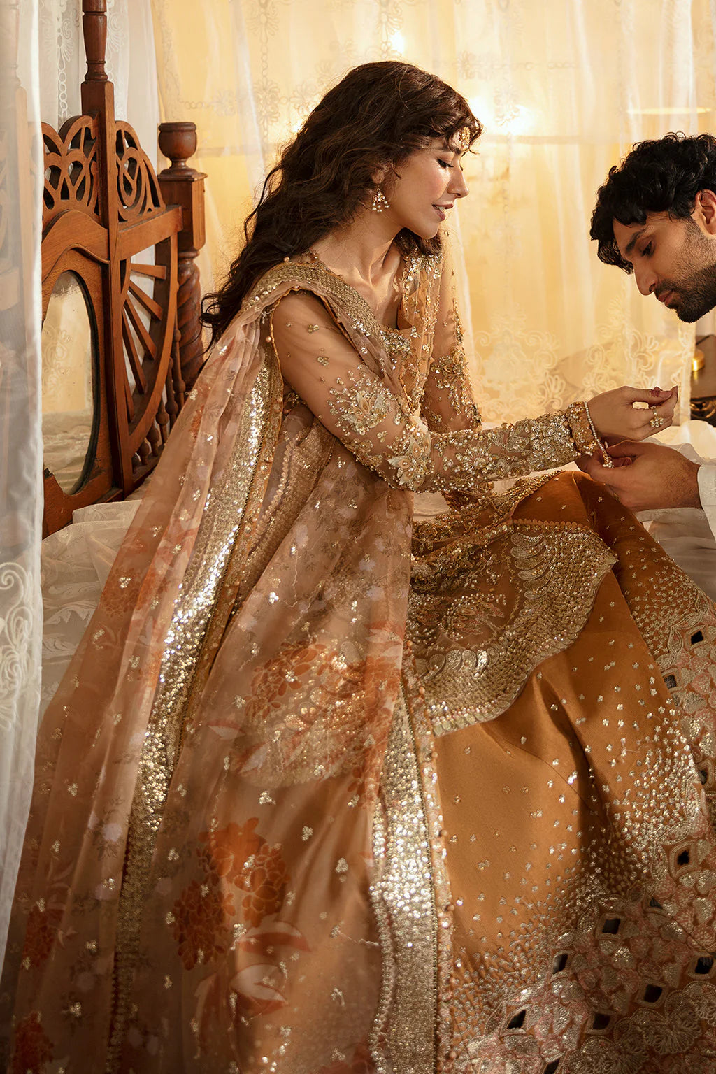 Hayat by Afrozeh Embroidered Net 3Pc Suit AFH-24-06 NOORAY