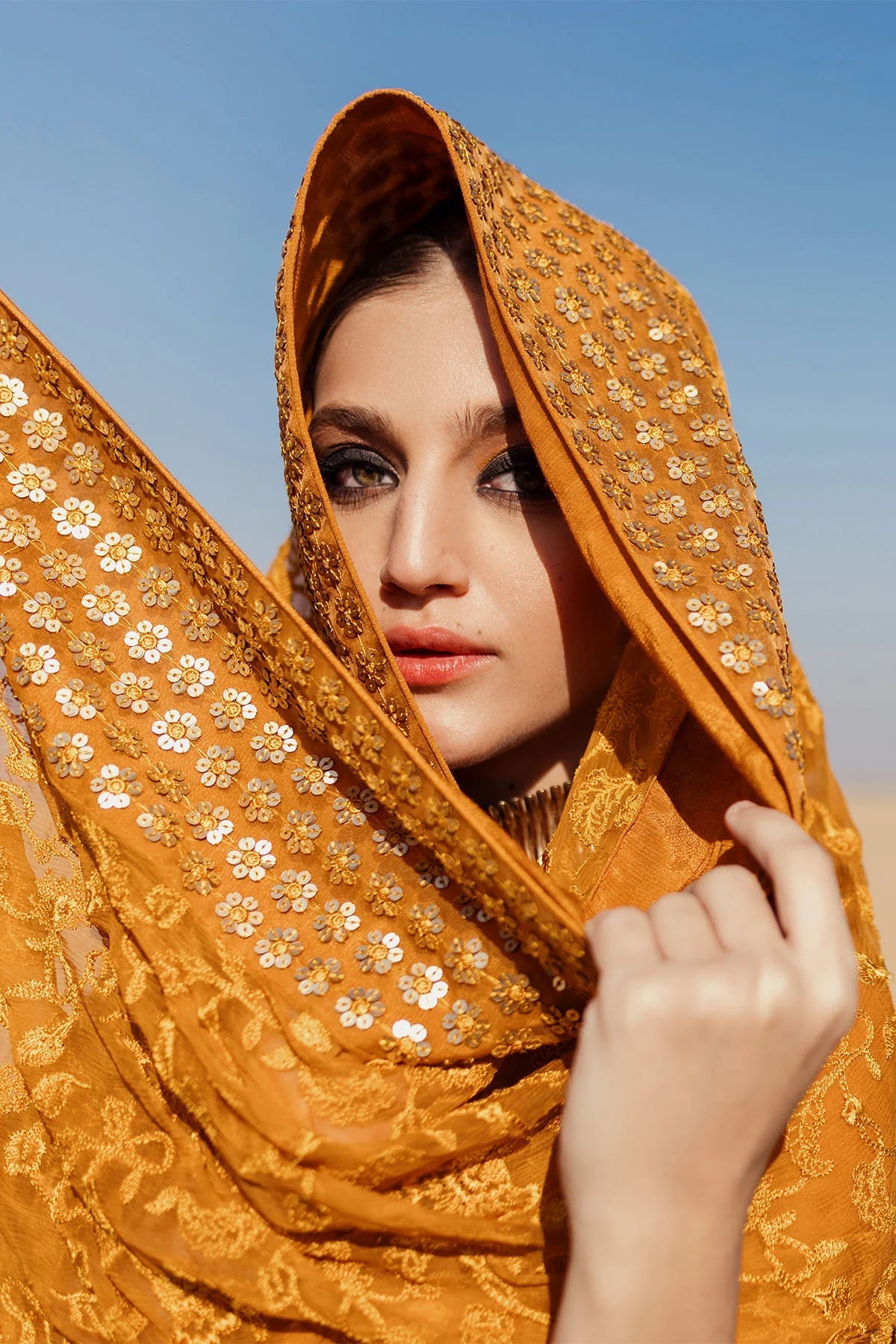 Nureh | Sehra Swiss Voil Lawn | MEEHA - NE-75