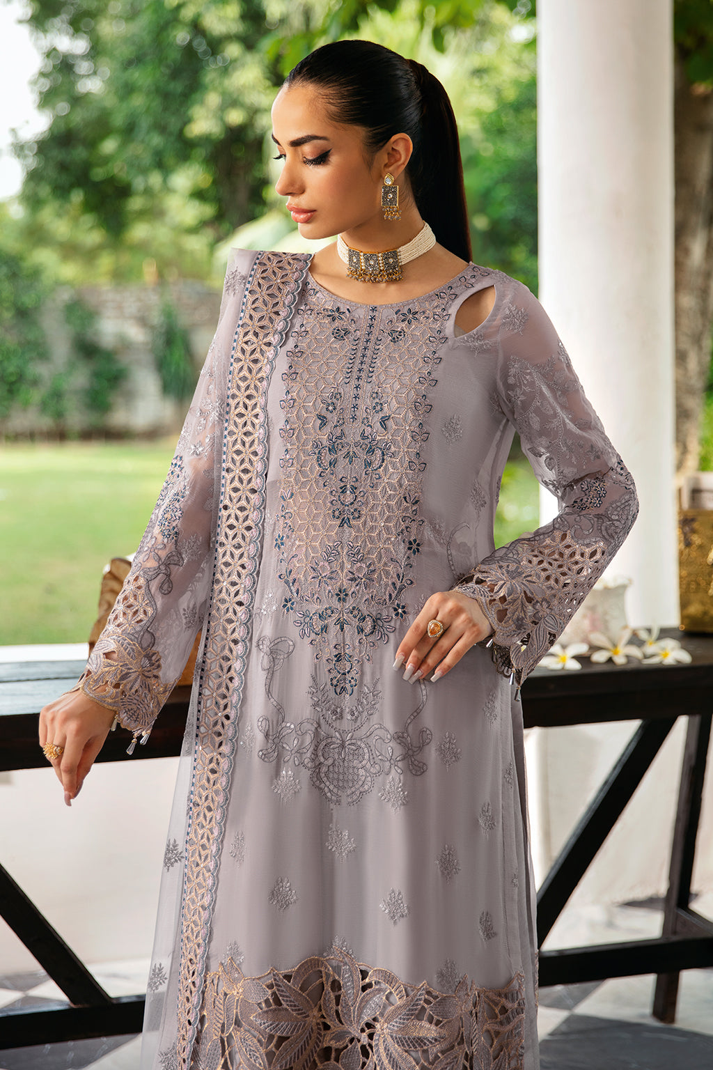 Ramsha | Dastak Luxury Chiffon Collection | Q-104