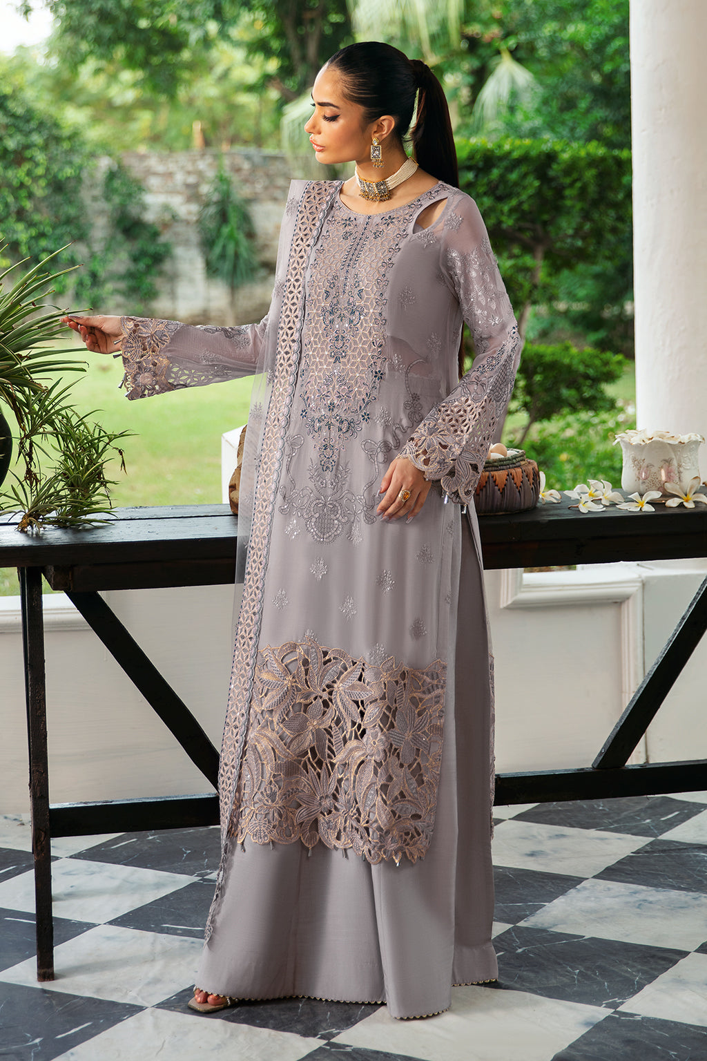Ramsha | Dastak Luxury Chiffon Collection | Q-104