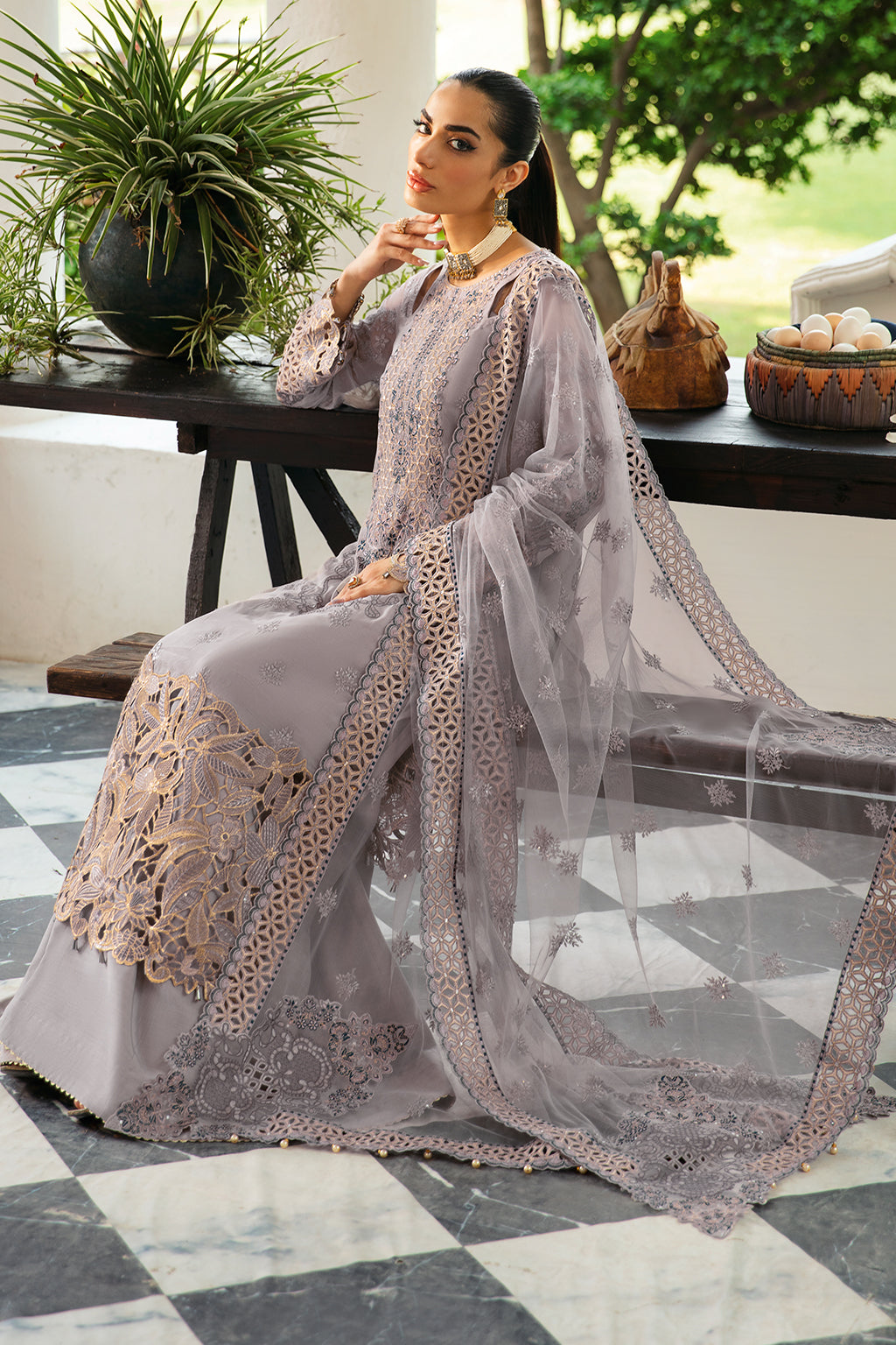 Ramsha | Dastak Luxury Chiffon Collection | Q-104