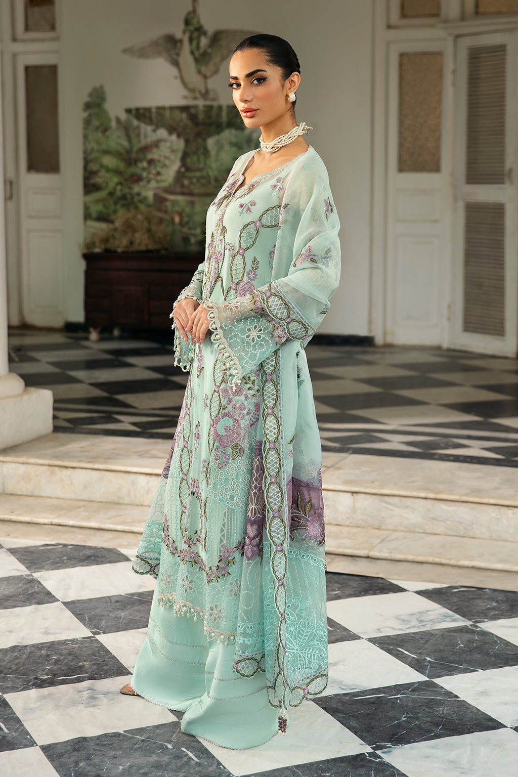 Ramsha | Dastak Luxury Chiffon Collection | Q-102