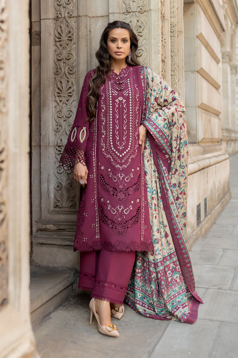 Rangrasiya | Carnation Winter Shawl | Abigail