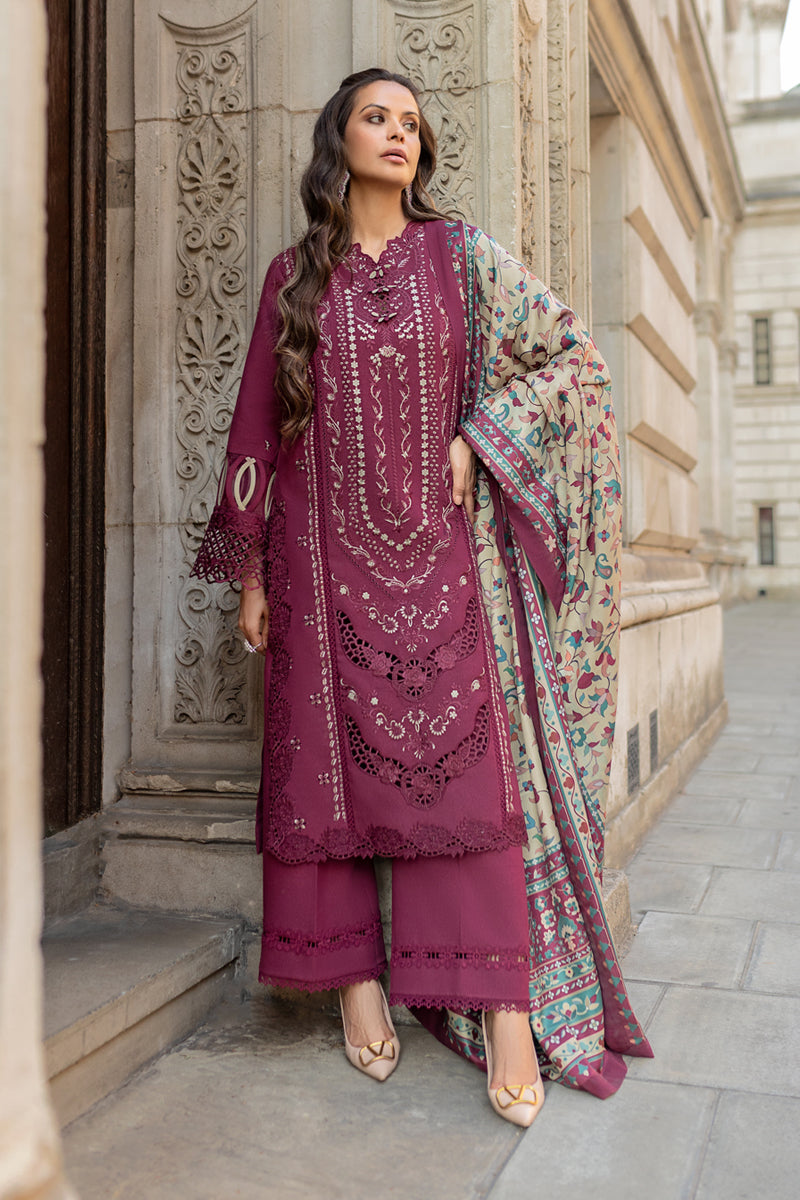 Rangrasiya | Carnation Winter Shawl | Abigail