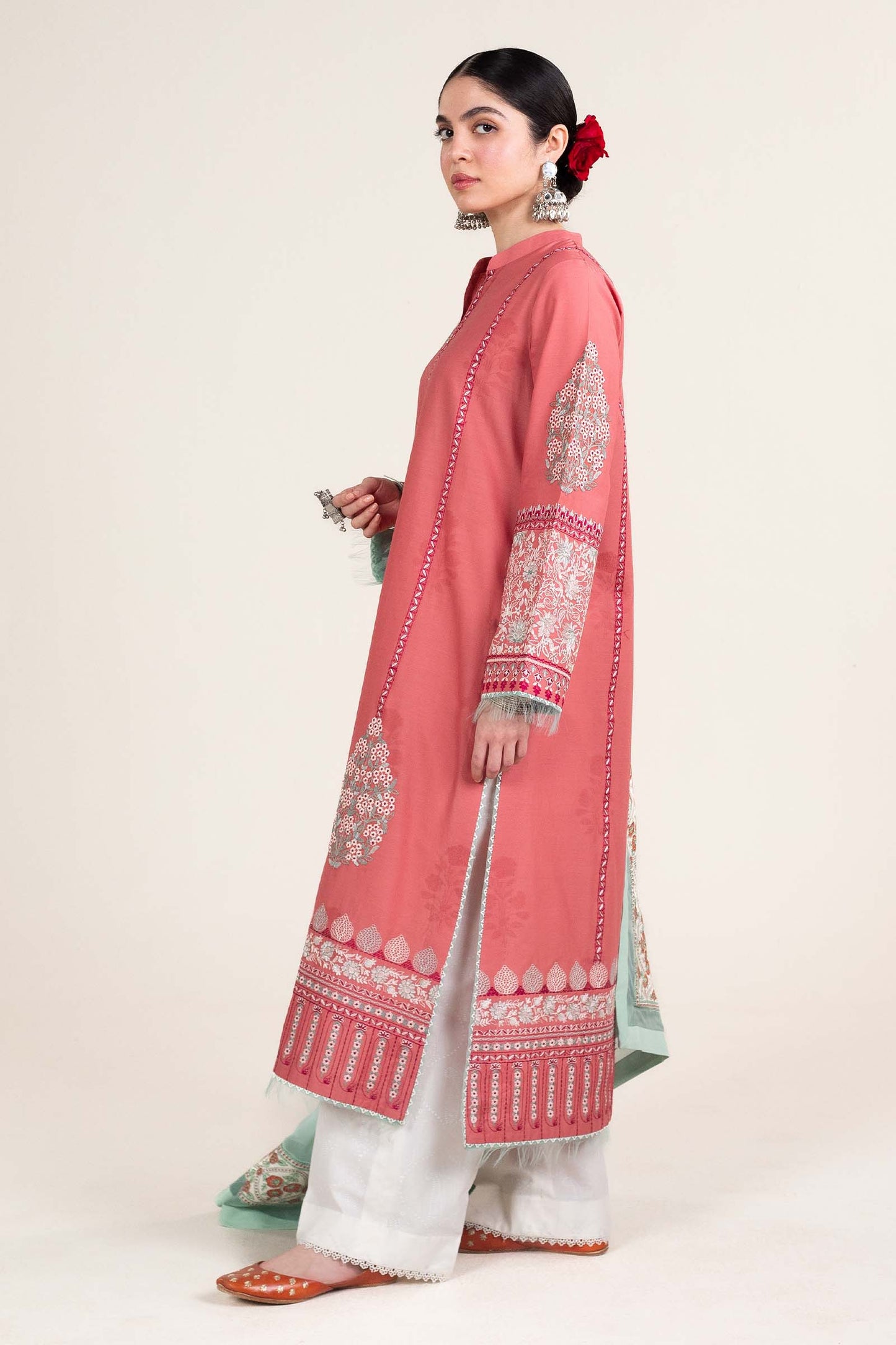 Zara Shahjahan | Stitched Lawn 24 | SL-SANDAL-10B