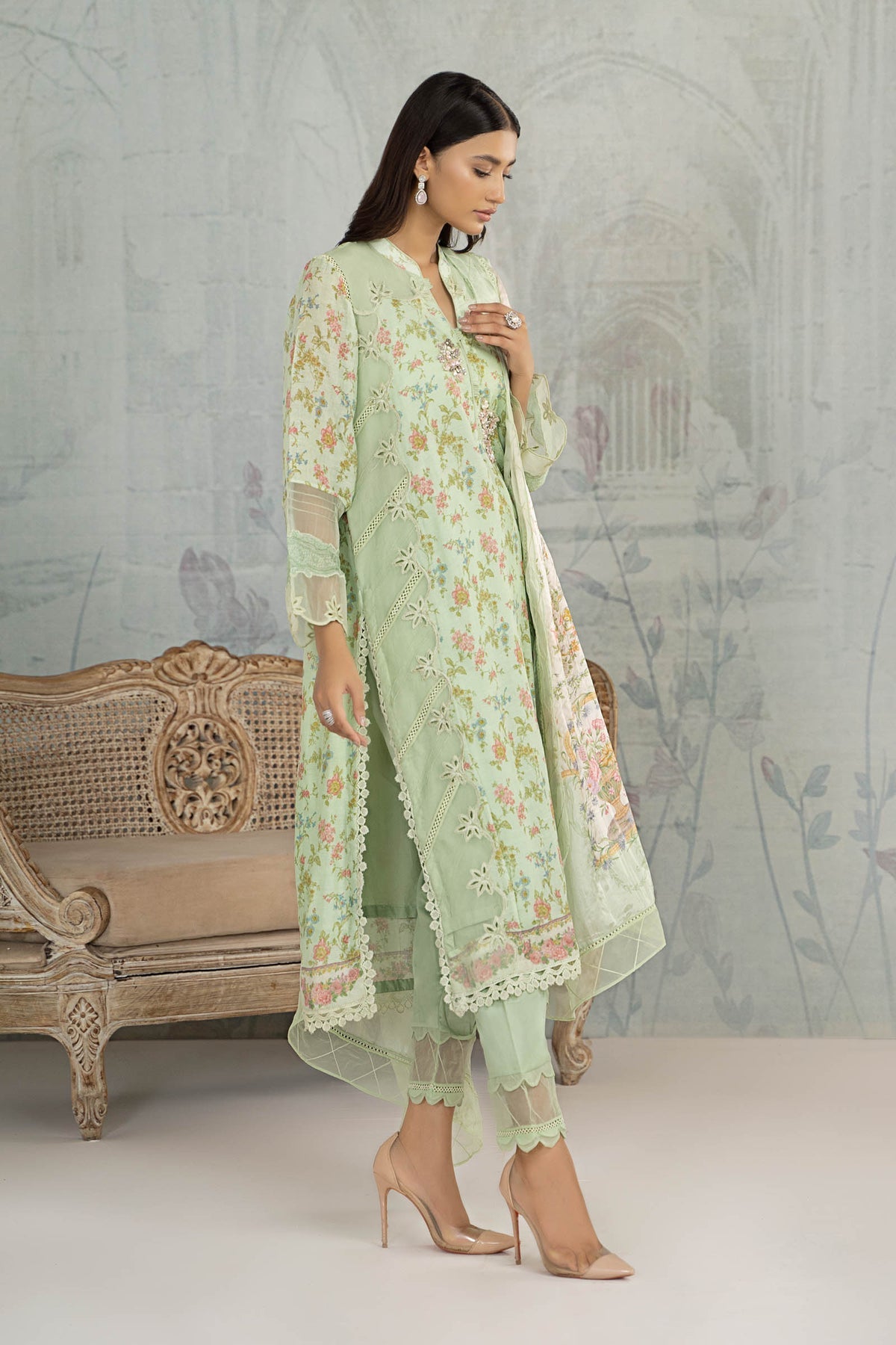 Maria B | Formal Wears | Suit Green SN-PF23-02
