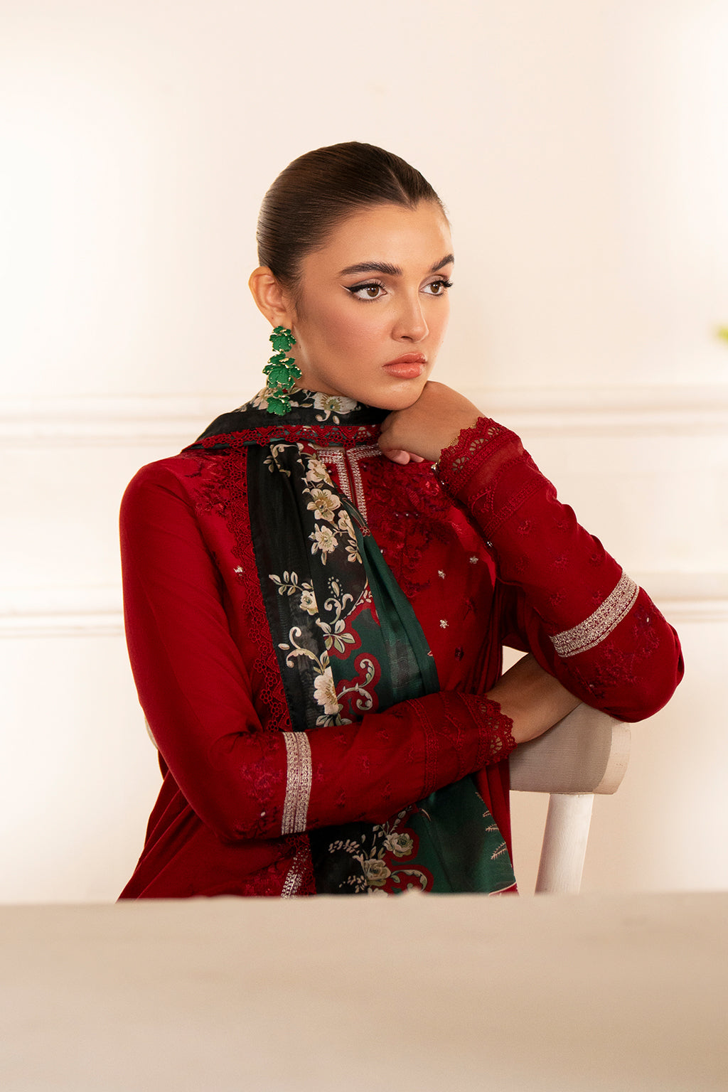 Saad Shaikh | Lumiere Winter | D-07 Coral