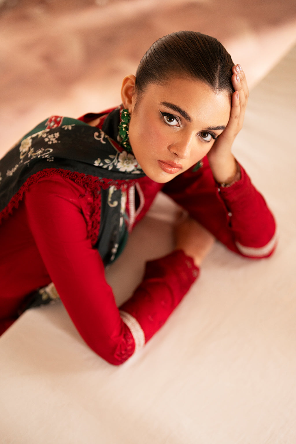 Saad Shaikh | Lumiere Winter | D-07 Coral