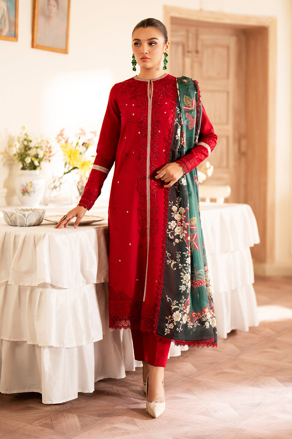 Saad Shaikh | Lumiere Winter | D-07 Coral