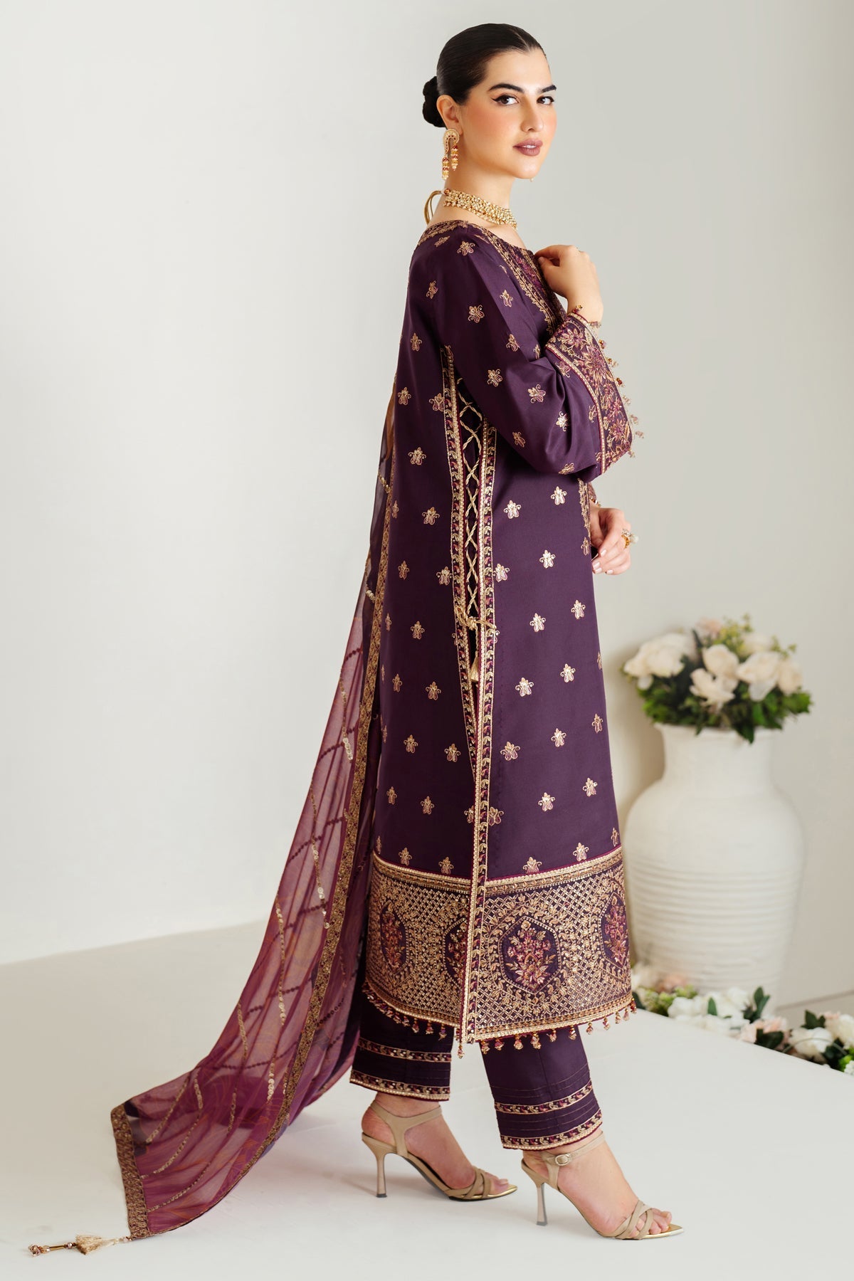 Alizeh | Luxury Raw Silk | AF-RS-05-SCARLET