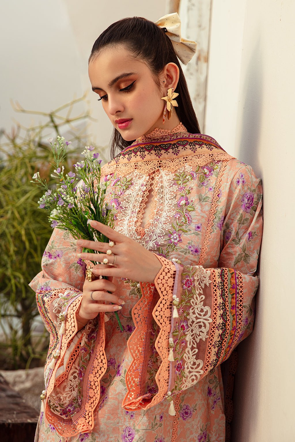 AJR Couture | Alif Affordable Lawn 24 | CORAL BLUSH