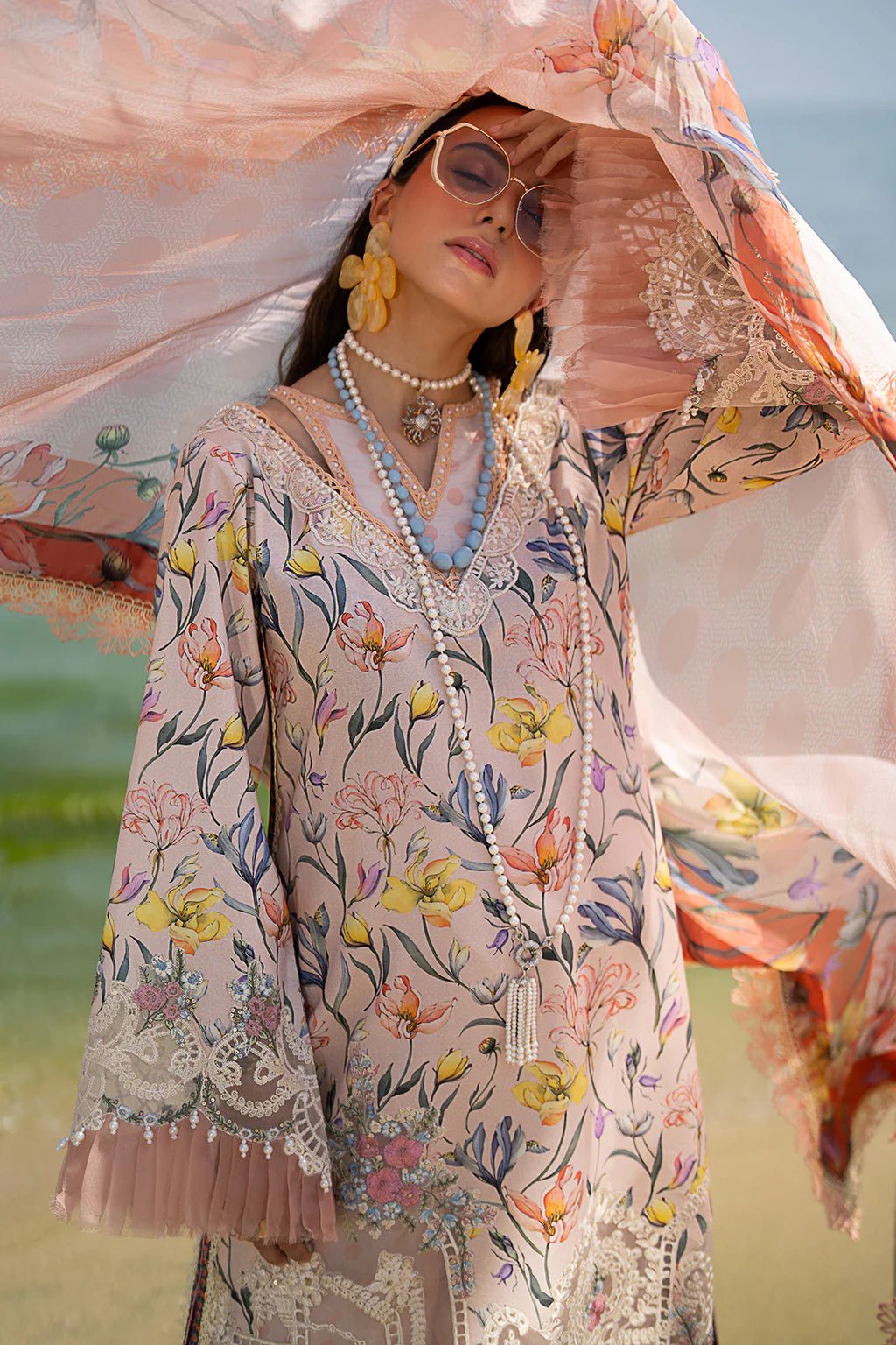 AJR Couture | Alif Signature Luxury Lawn 24 | Blooming