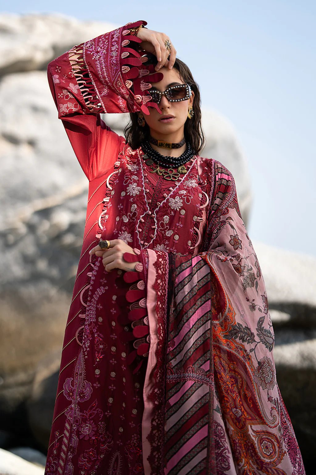 AJR Couture | Alif Signature Luxury Lawn 24 | Eleganza