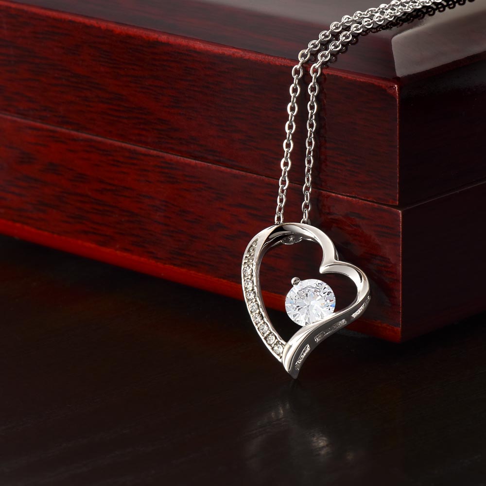 Forever Love Heart Necklace for Valentines , Birthdays and Weddings - Riwayat-e-khas