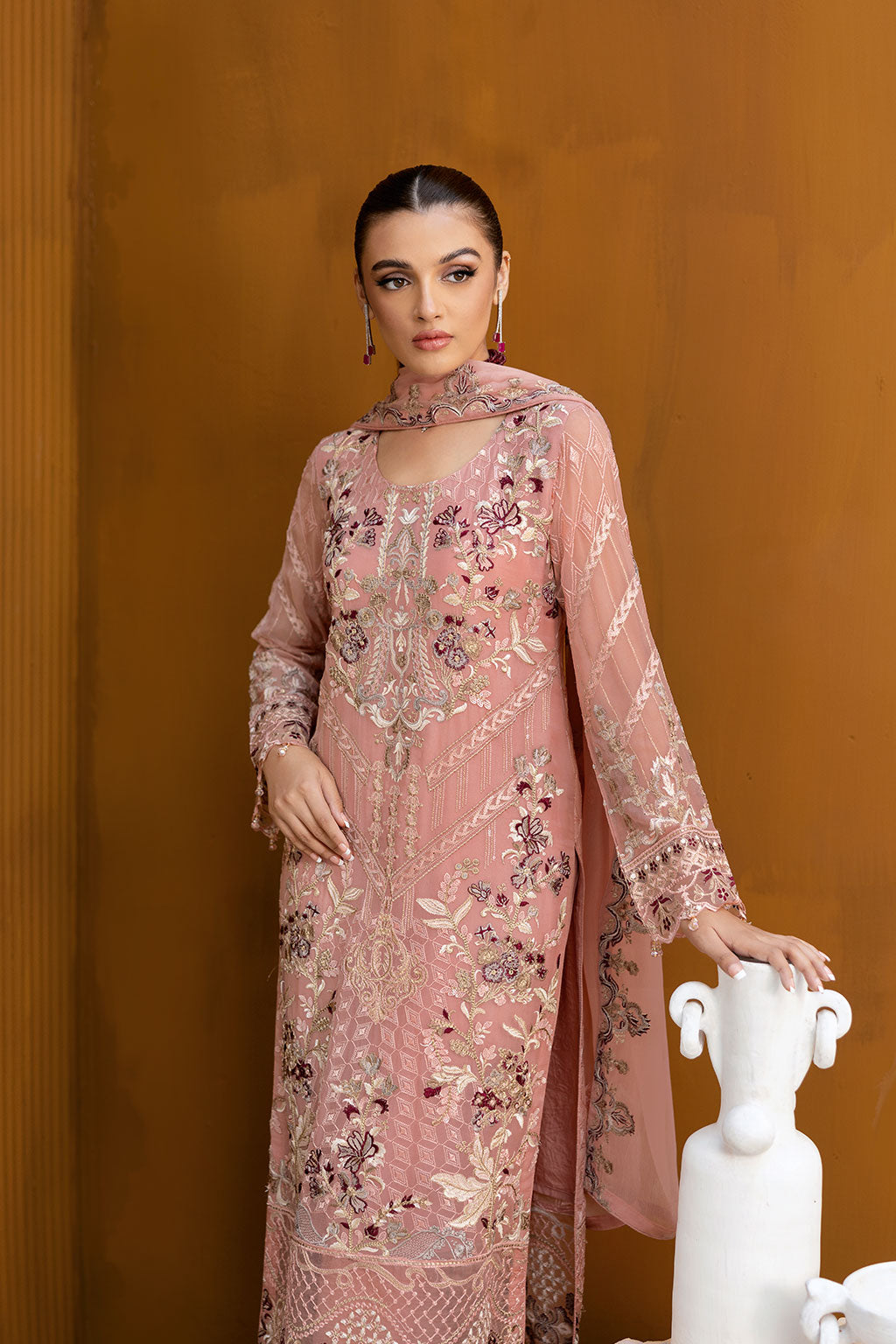 Ramsha | Chevron Chiffon Collection | A-1005