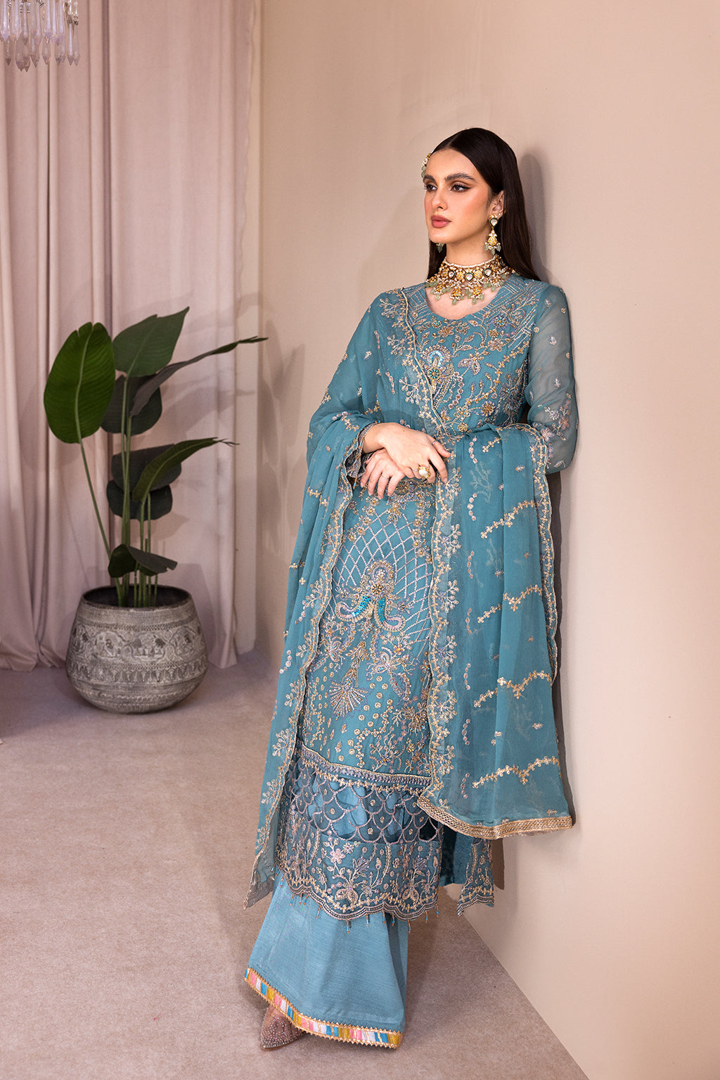 Emaan Adeel Romansiyyah Luxury Formal 3 Piece Suit RM-05 Miyasa - Riwayat-e-khas
