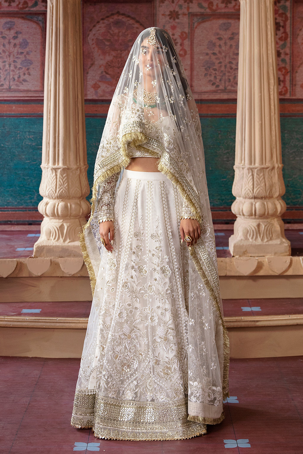 Afrozeh Shehnai Wedding Formal 3Pc Suit AFS-23-V1-02 Khazina - Riwayat-e-khas