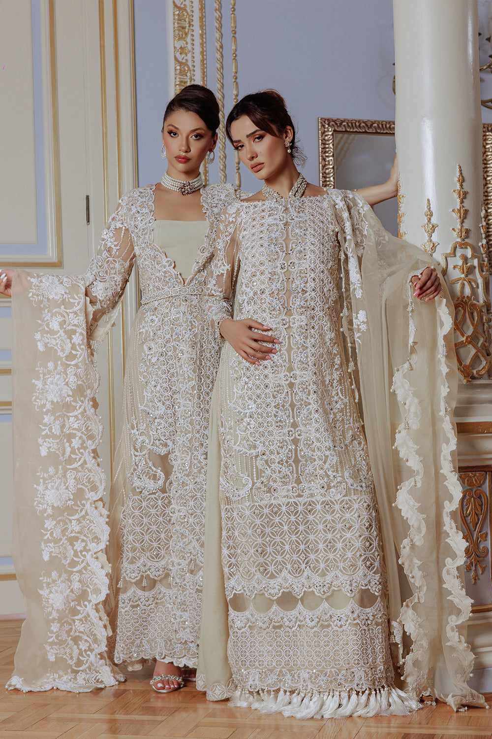 Lumiere By Saira Rizwan Embroidered Organza 3Pc Suit SR-04 - Riwayat-e-khas