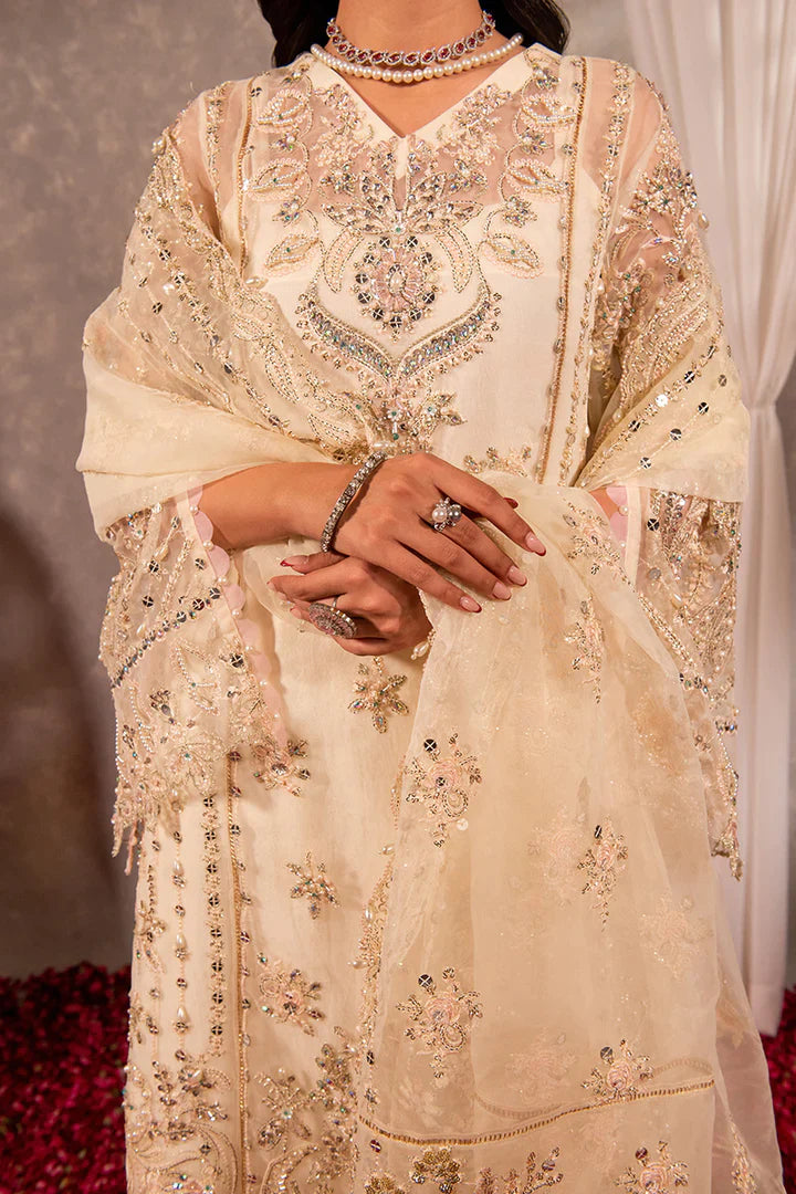 Maria Osama Khan Dastaan Festive Formal 3Pc Suit DS-03 Hoor - Riwayat-e-khas