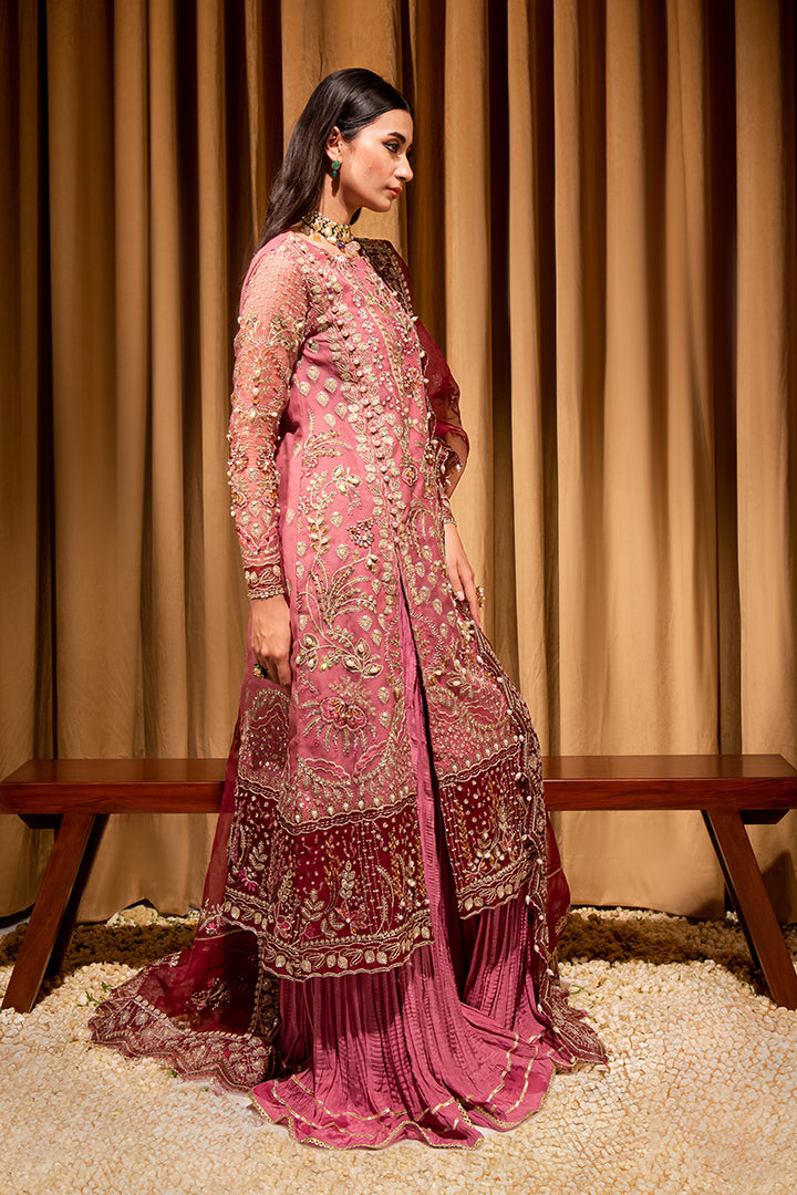 Maria Osama Khan Dastaan Festive Formal 3Pc Suit DS-05 Zari - Riwayat-e-khas