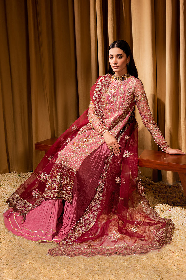 Maria Osama Khan Dastaan Festive Formal 3Pc Suit DS-05 Zari - Riwayat-e-khas