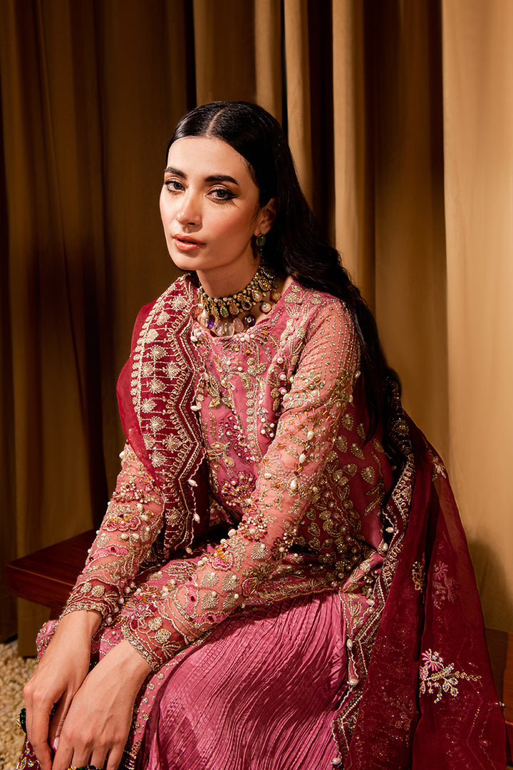 Maria Osama Khan Dastaan Festive Formal 3Pc Suit DS-05 Zari - Riwayat-e-khas