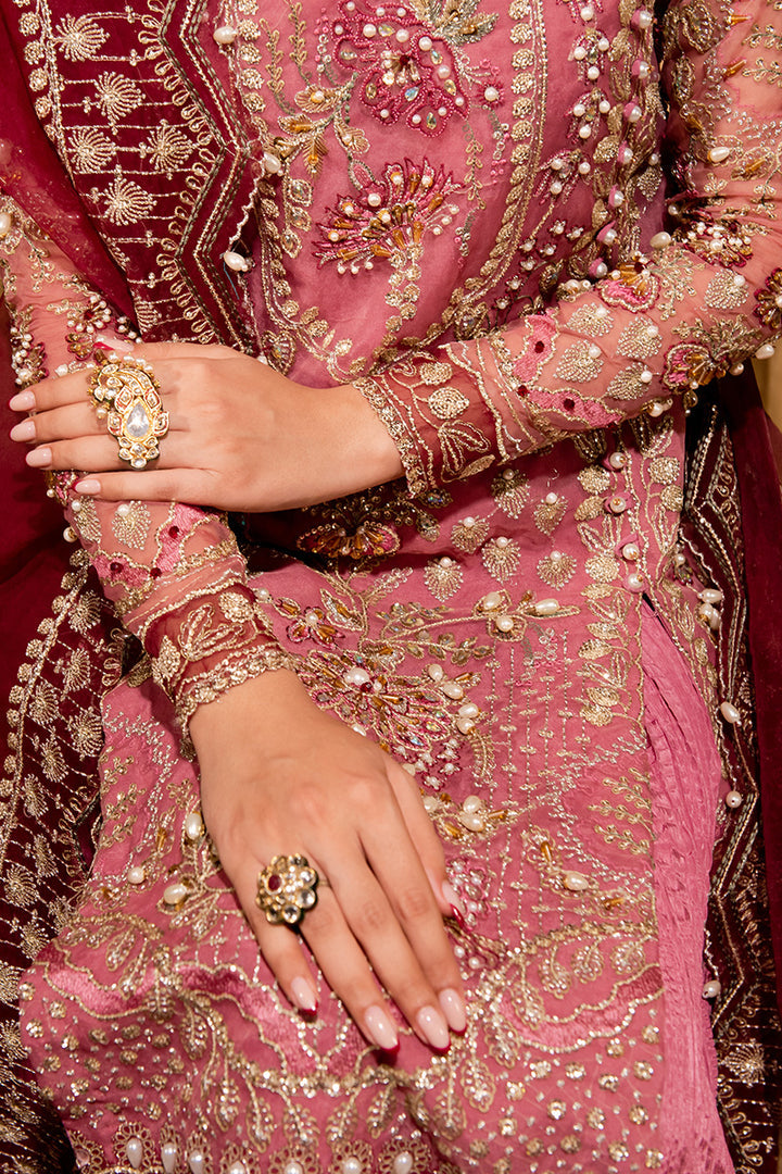 Maria Osama Khan Dastaan Festive Formal 3Pc Suit DS-05 Zari - Riwayat-e-khas