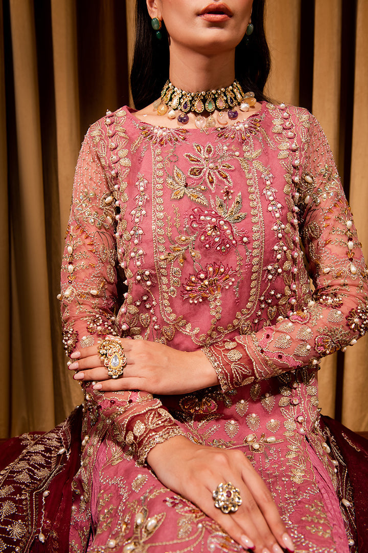 Maria Osama Khan Dastaan Festive Formal 3Pc Suit DS-05 Zari - Riwayat-e-khas