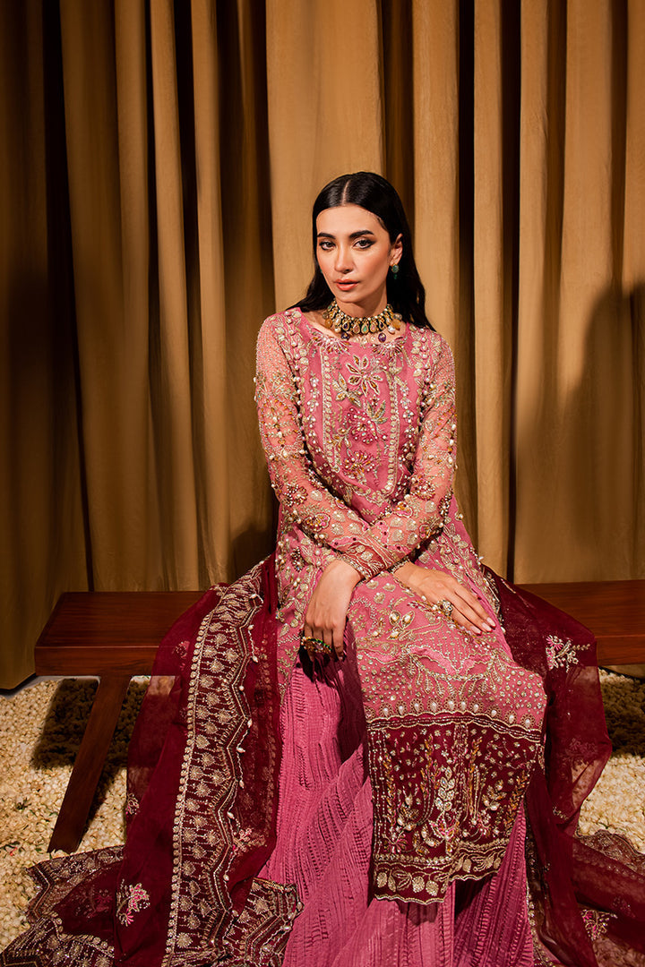 Maria Osama Khan Dastaan Festive Formal 3Pc Suit DS-05 Zari - Riwayat-e-khas