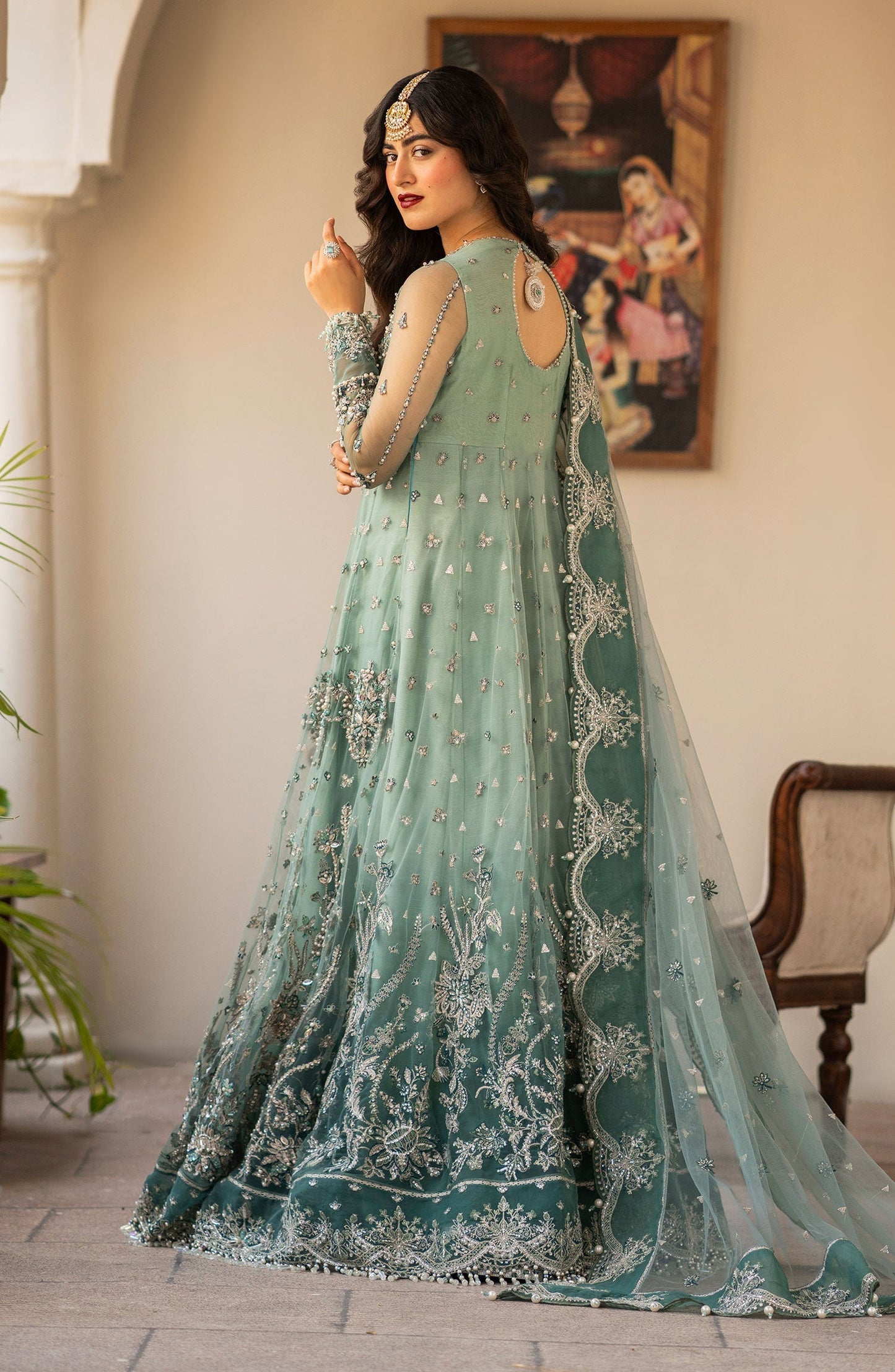Zarin by Eleshia Embroidered Net 3Pc Suit D-01 Zarela - Riwayat-e-khas