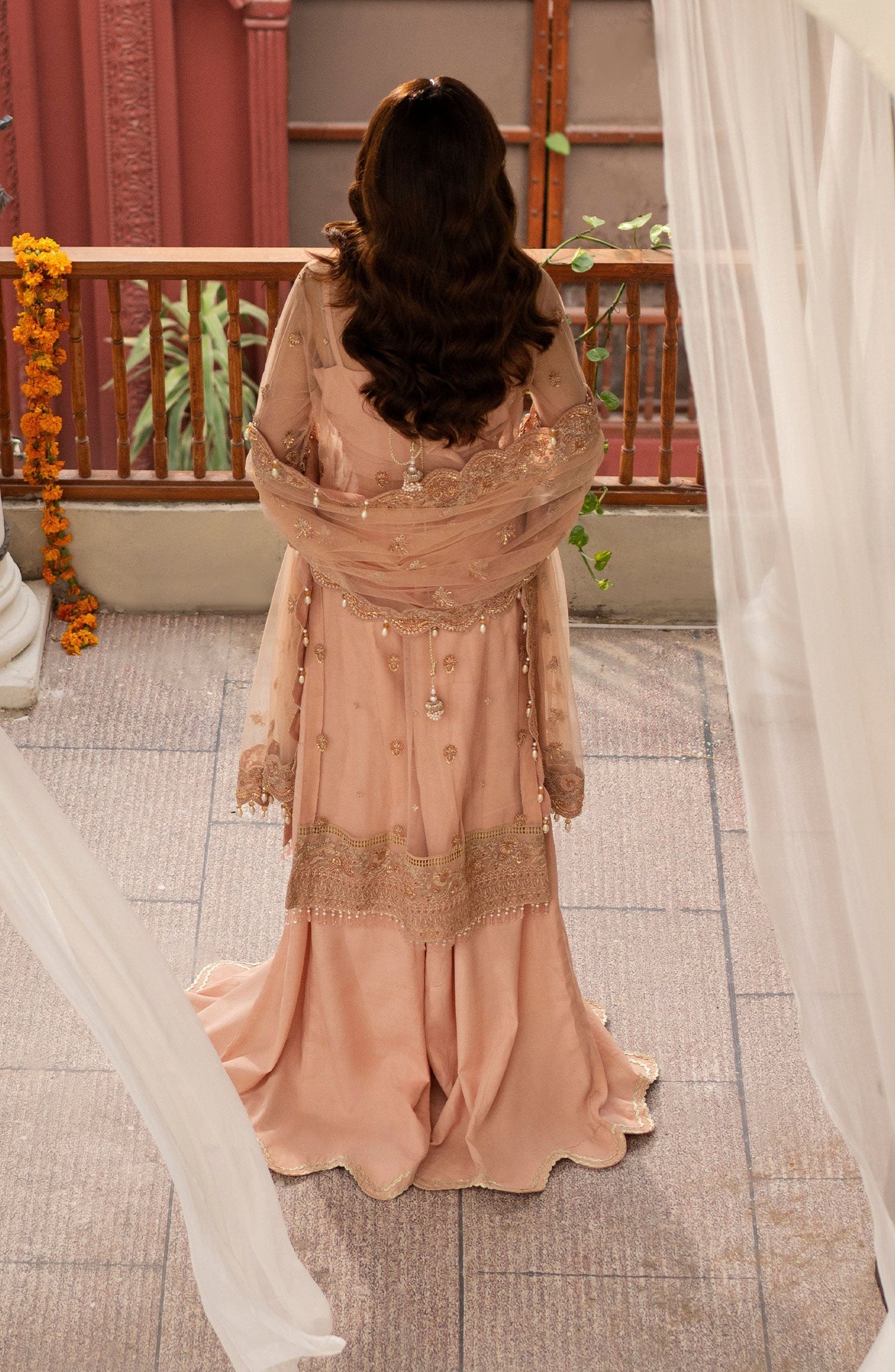 Zarin by Eleshia Embroidered Net 3Pc Suit D-02 Leena - Riwayat-e-khas