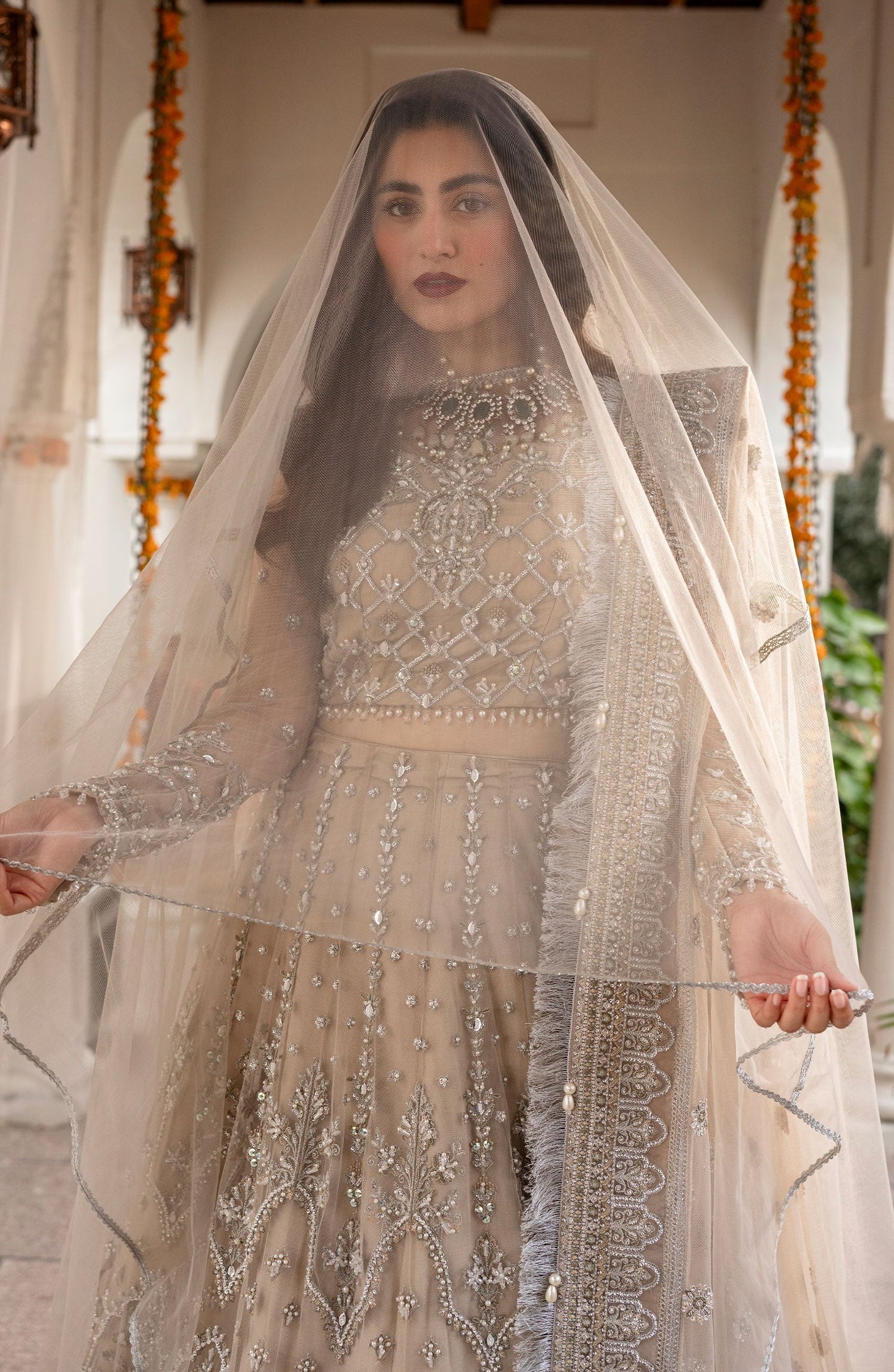 Zarin by Eleshia Embroidered Net 3Pc Suit D-03 Elayne - Riwayat-e-khas