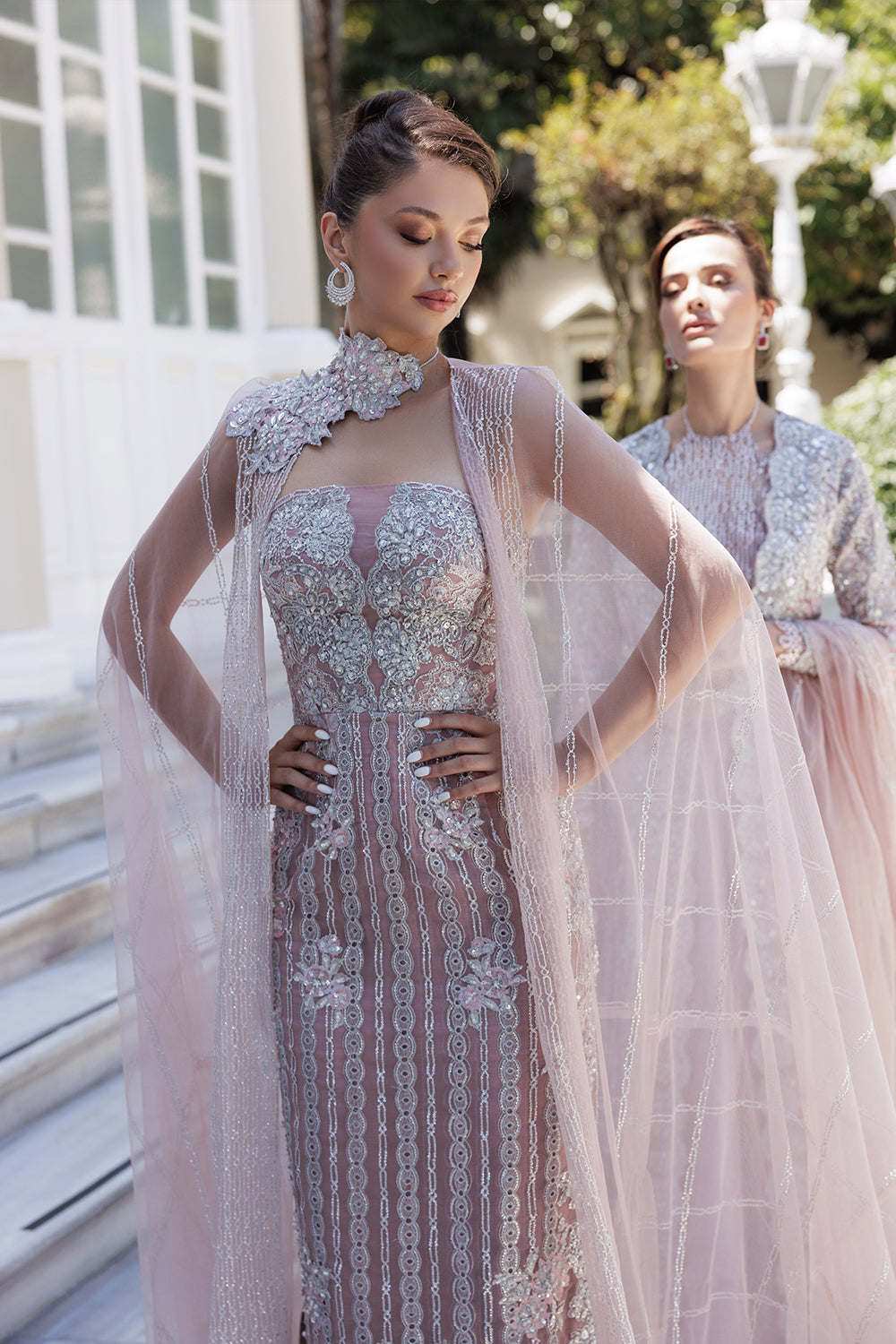 Lumiere By Saira Rizwan Embroidered Organza 3Pc Suit SR-01 - Riwayat-e-khas