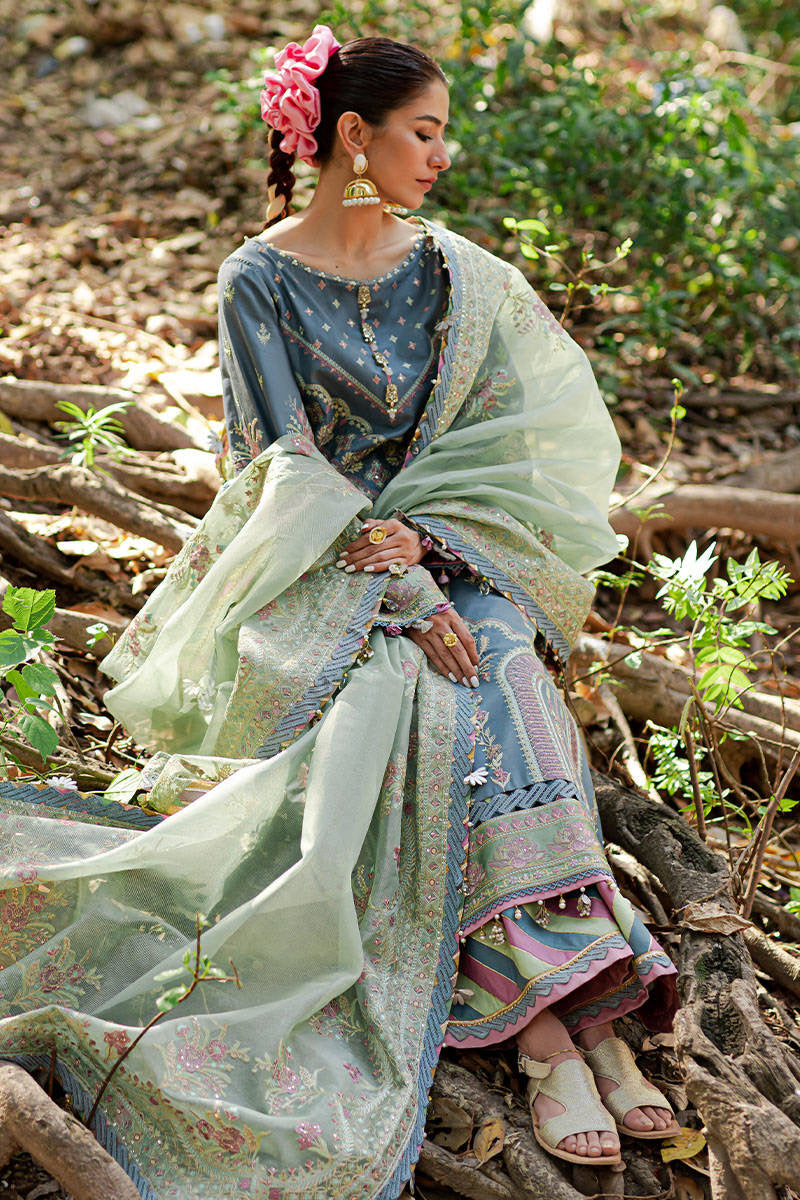 MNR Mohsin Naveed Ranjha Luxury lawn 2023 - Riwayat-e-khas
