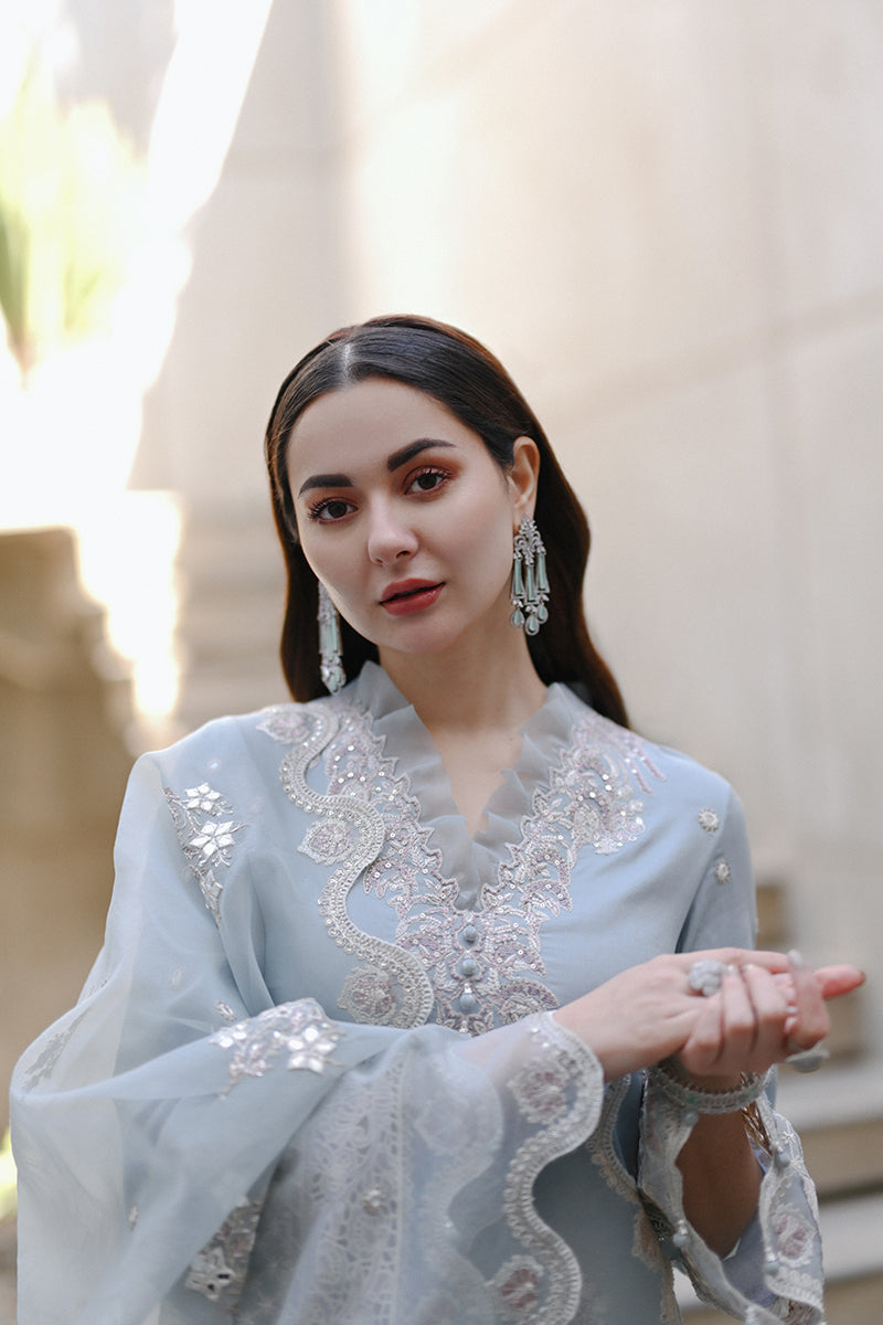 Qalamkar - SAAHIL LUXURY LAWN’23 - SP-04 AAIMA - TC-336 - Riwayat-e-khas
