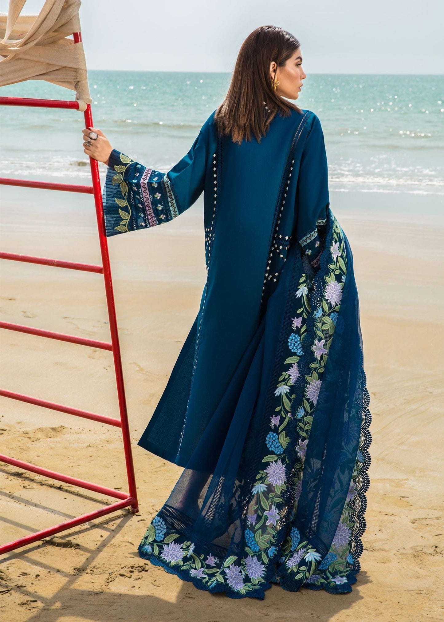 CRIMSON Embroidered Lawn Summer Collection D7-A - Riwayat-e-khas