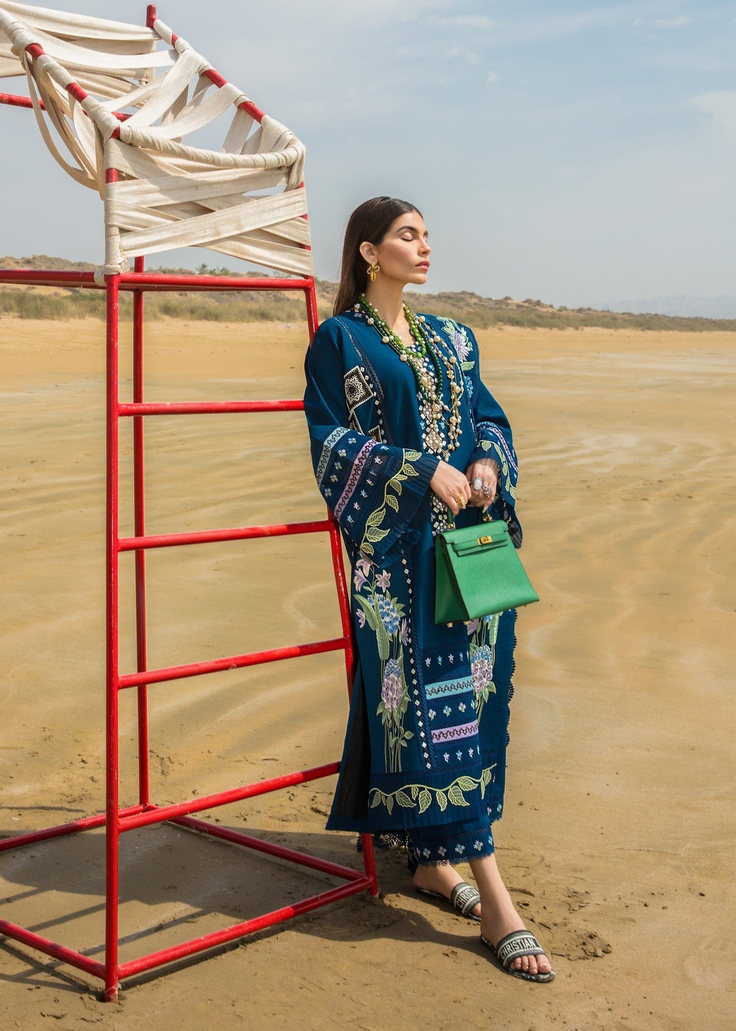 CRIMSON Embroidered Lawn Summer Collection D7-A - Riwayat-e-khas