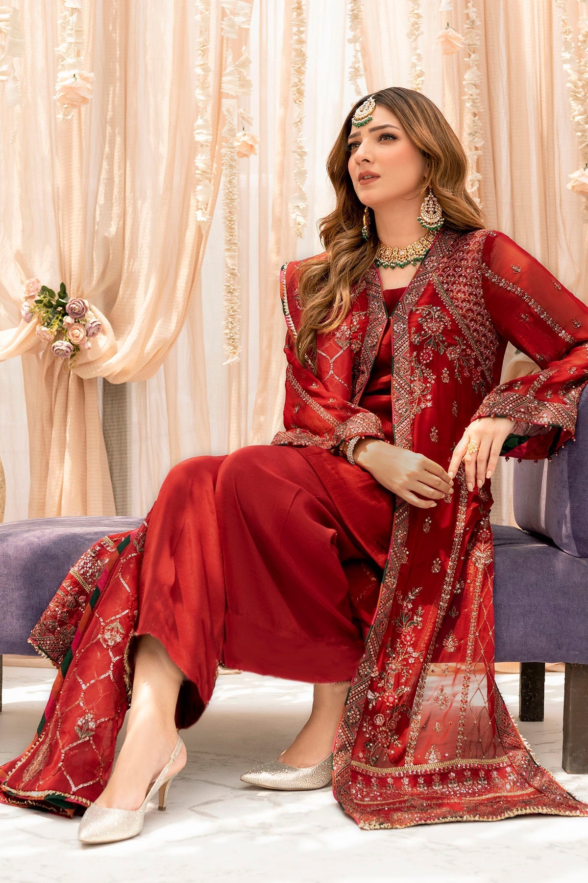 Motifz-4116-YAREN EMBROIDERED BEMBERG CHIFFON - Riwayat-e-khas