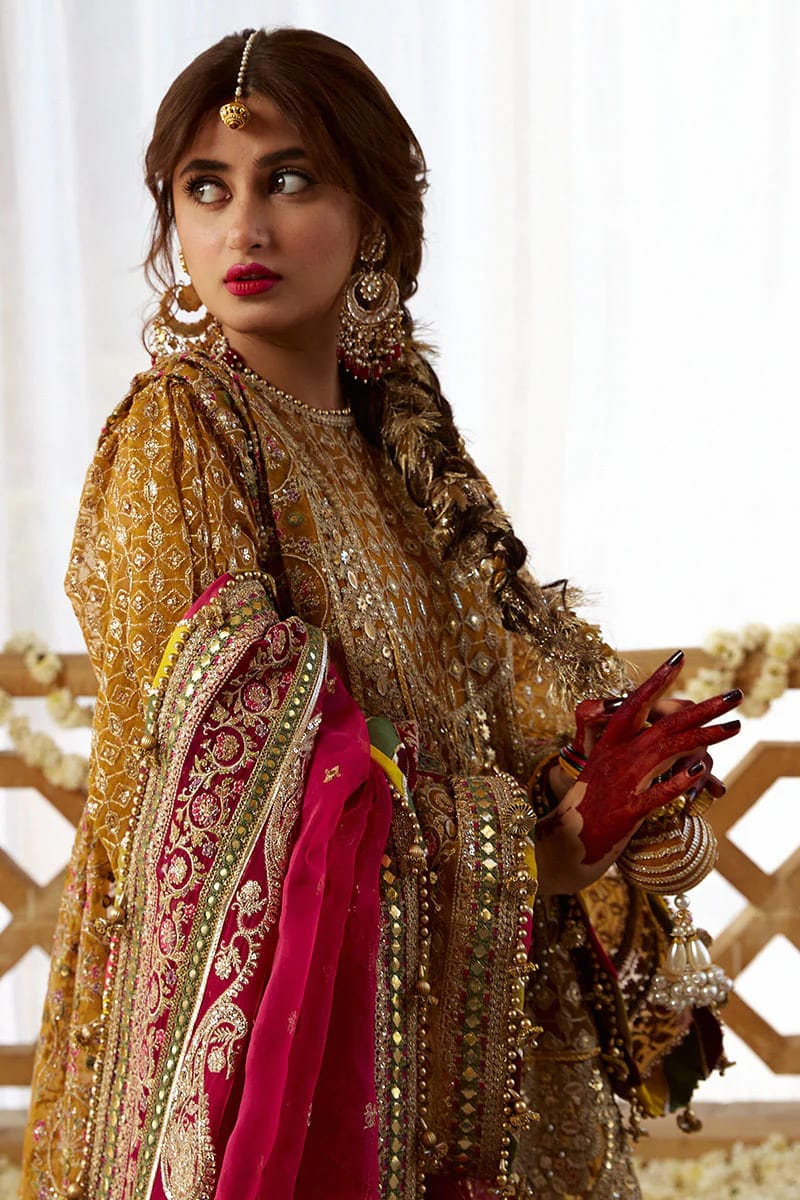 Mohsin Naveed Ranjha – MNR – KESARI – ZWU23-21 – Mustard - Riwayat-e-khas