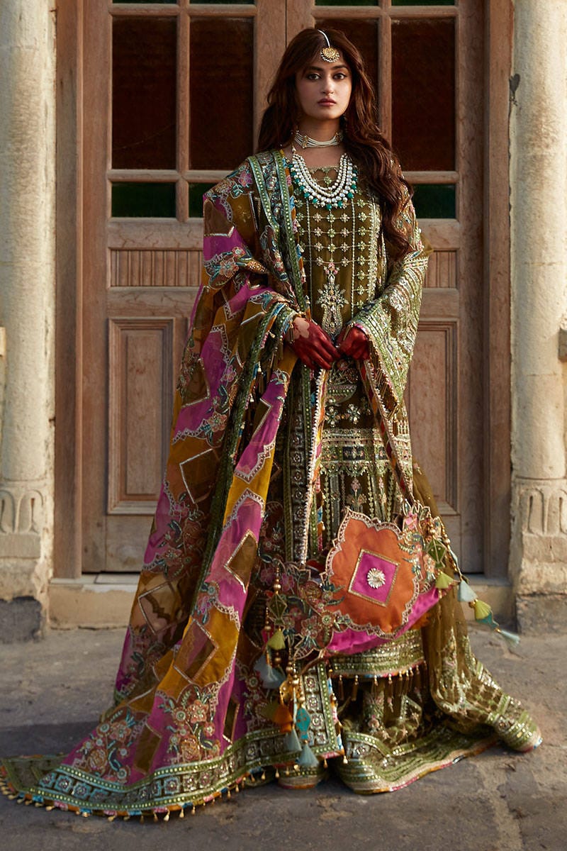 Mohsin Naveed Ranjha – MNR – VIRAAS – ZWU23-18 – Moss Green - Riwayat-e-khas